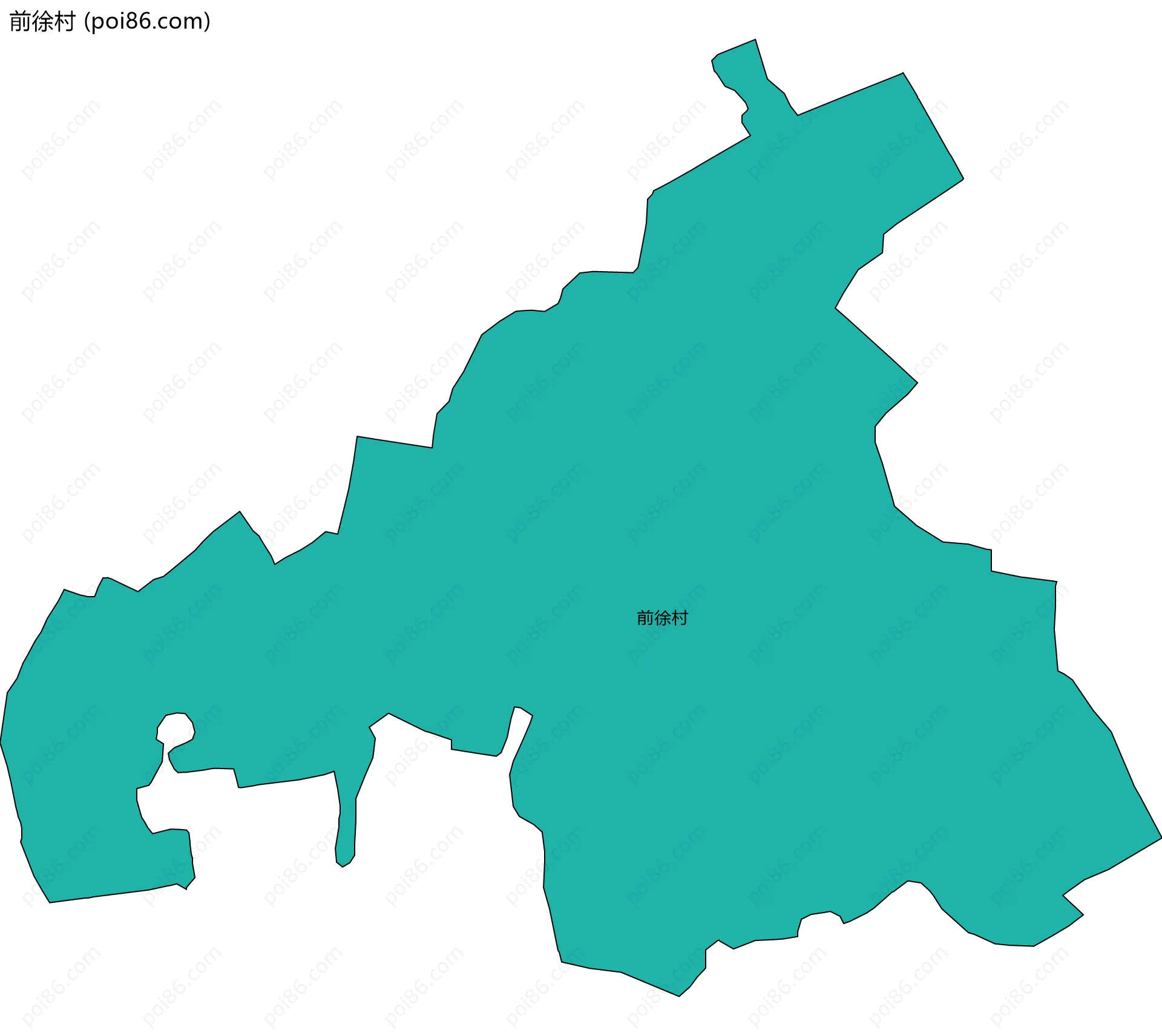 前徐村边界地图