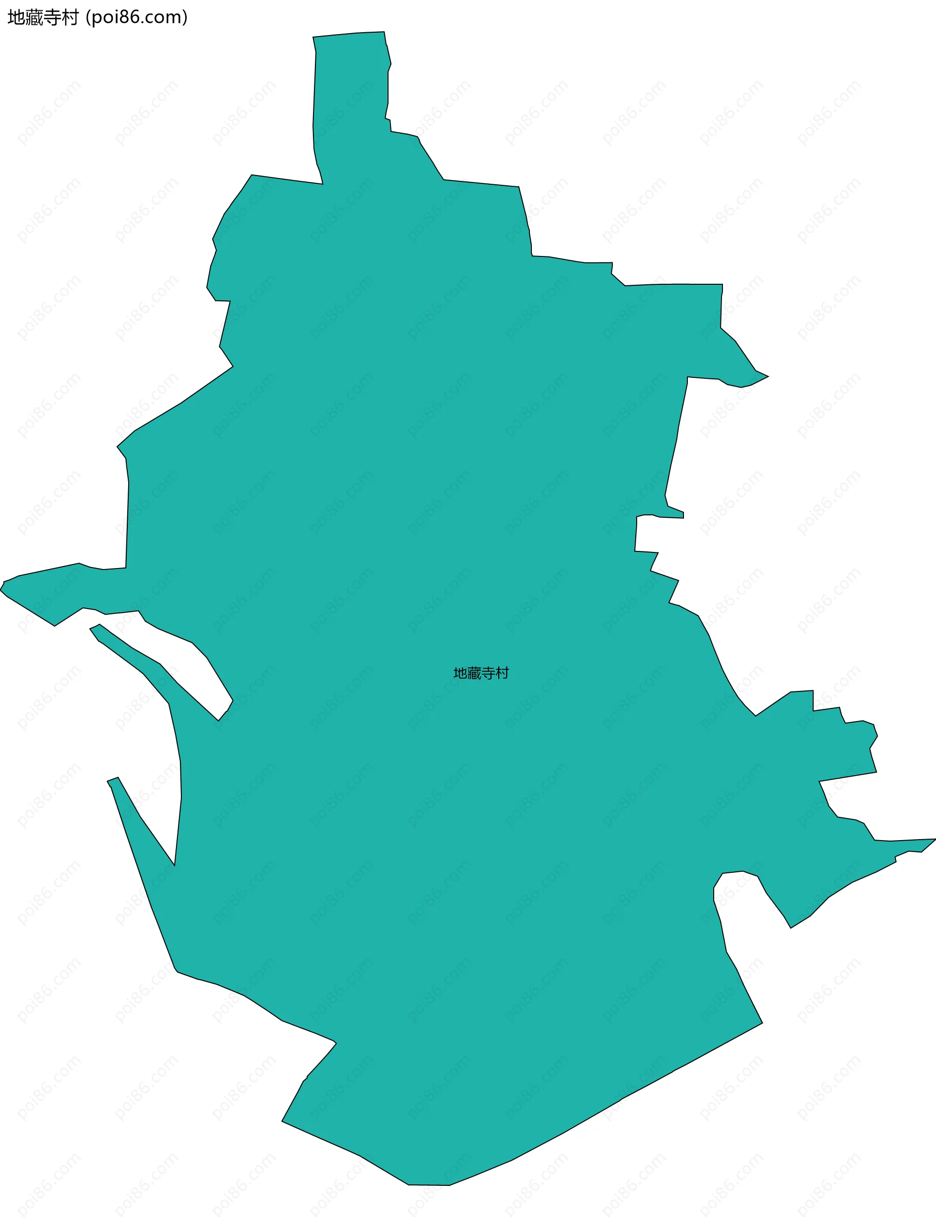 地藏寺村边界地图