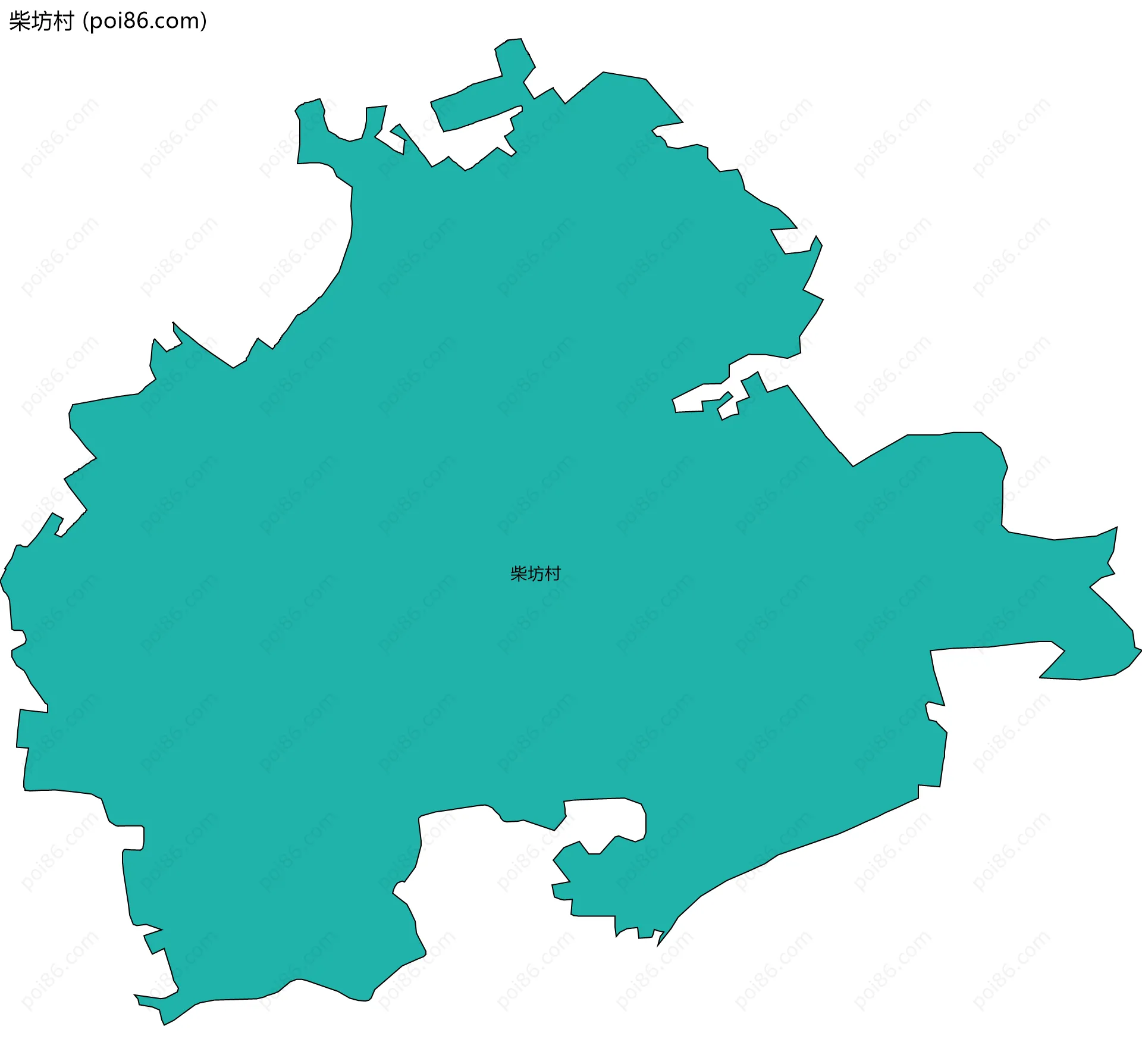 柴坊村边界地图