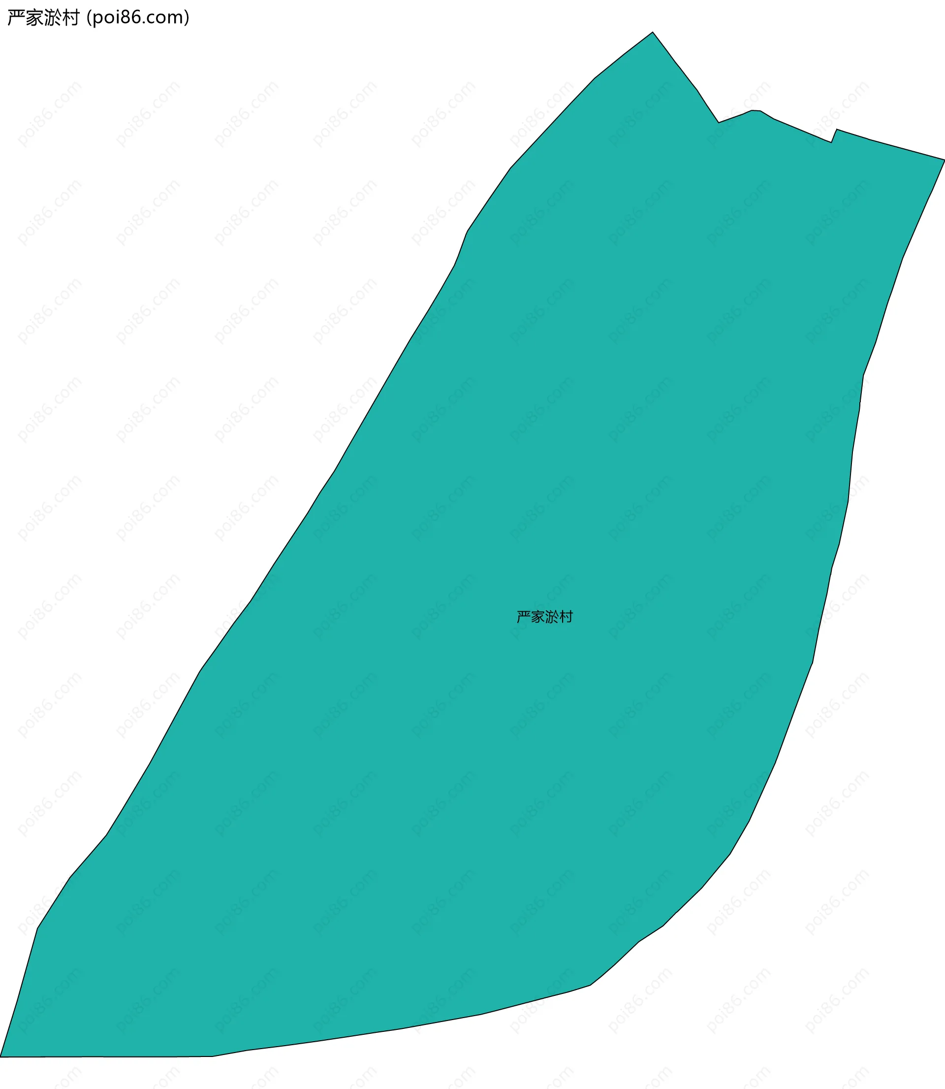 严家淤村边界地图