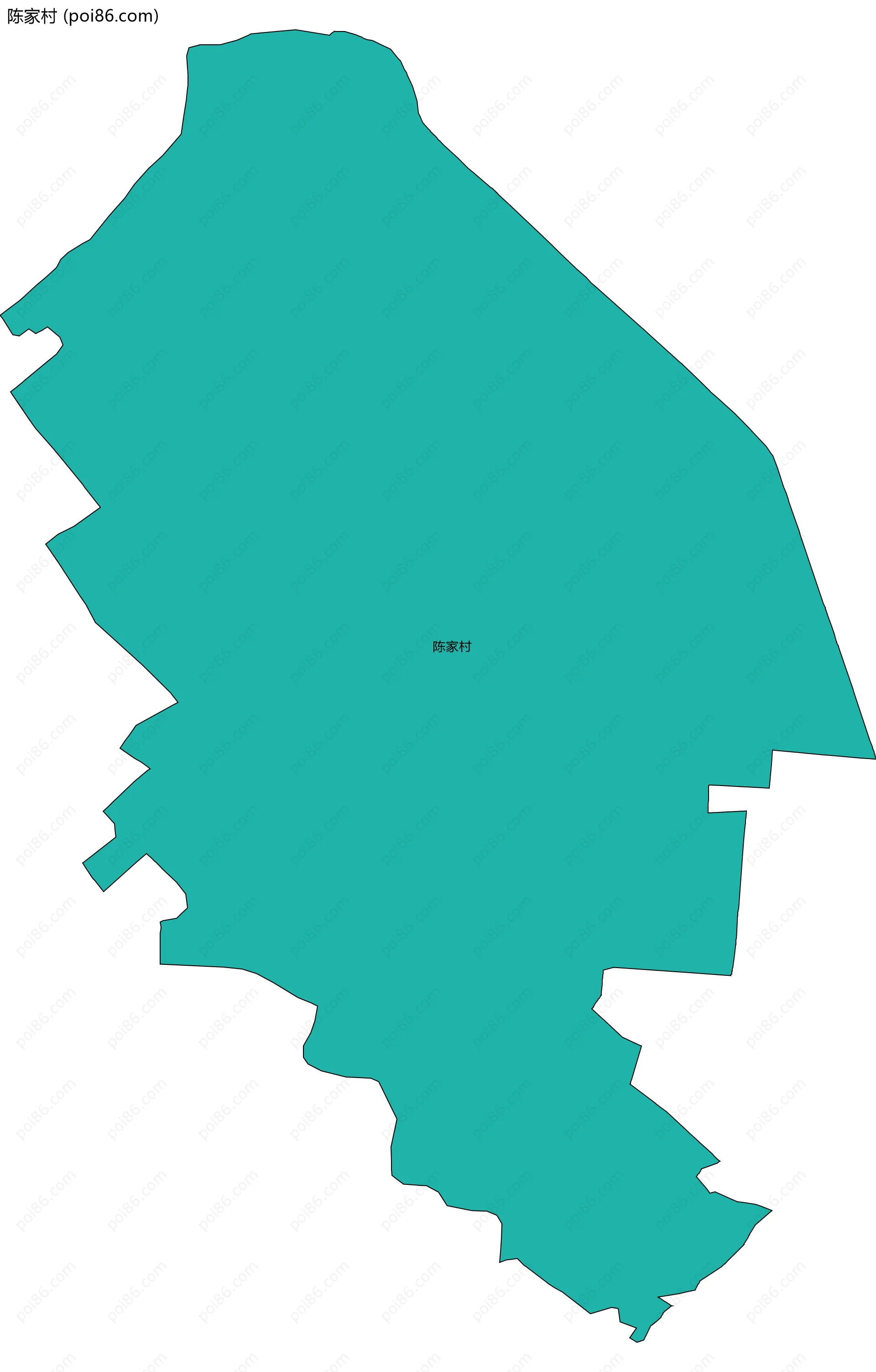 陈家村边界地图