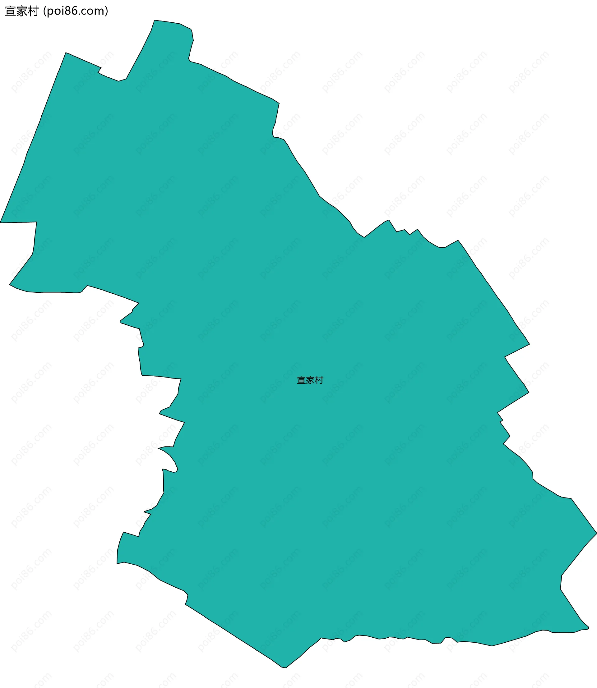 宣家村边界地图