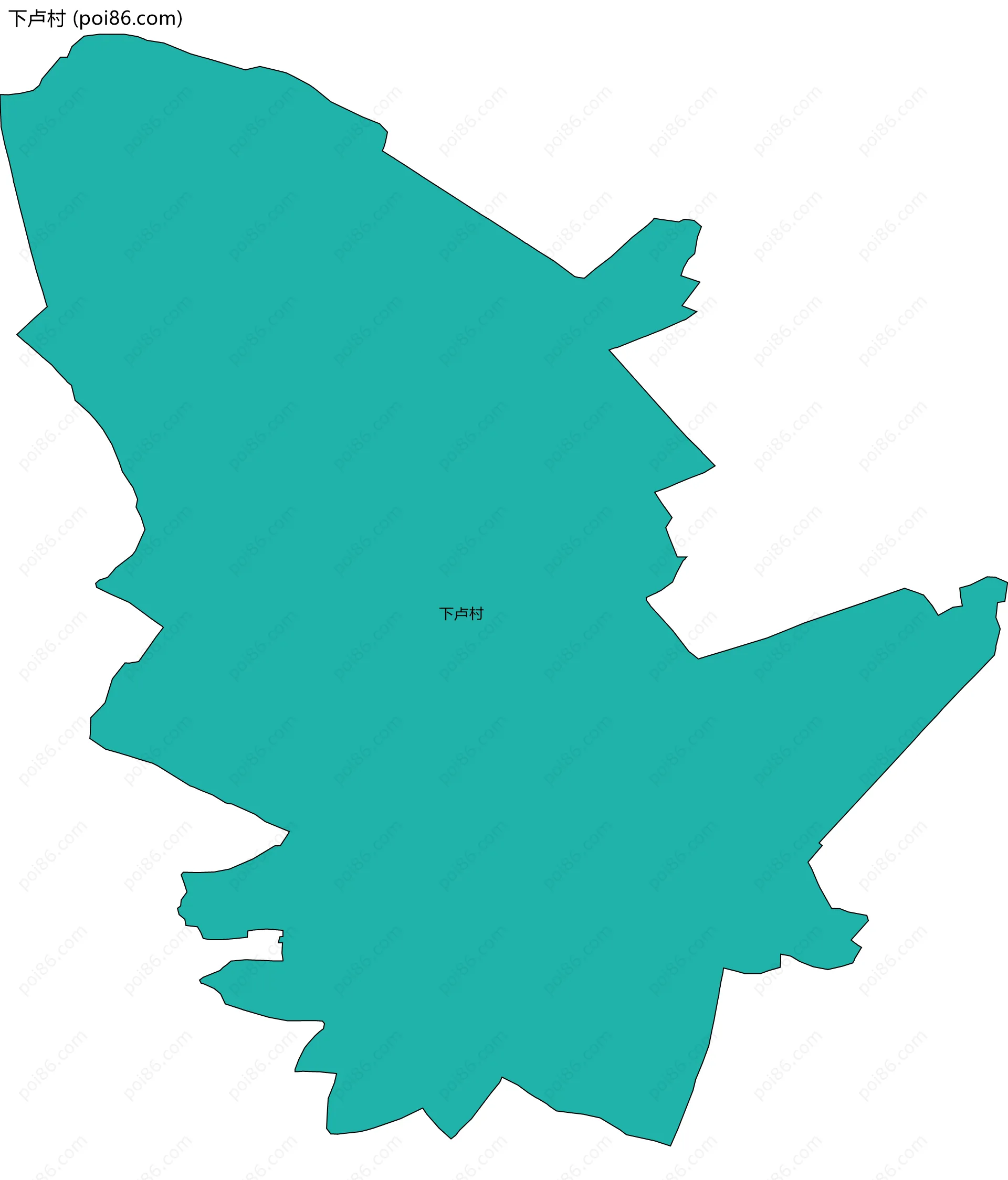 下卢村边界地图