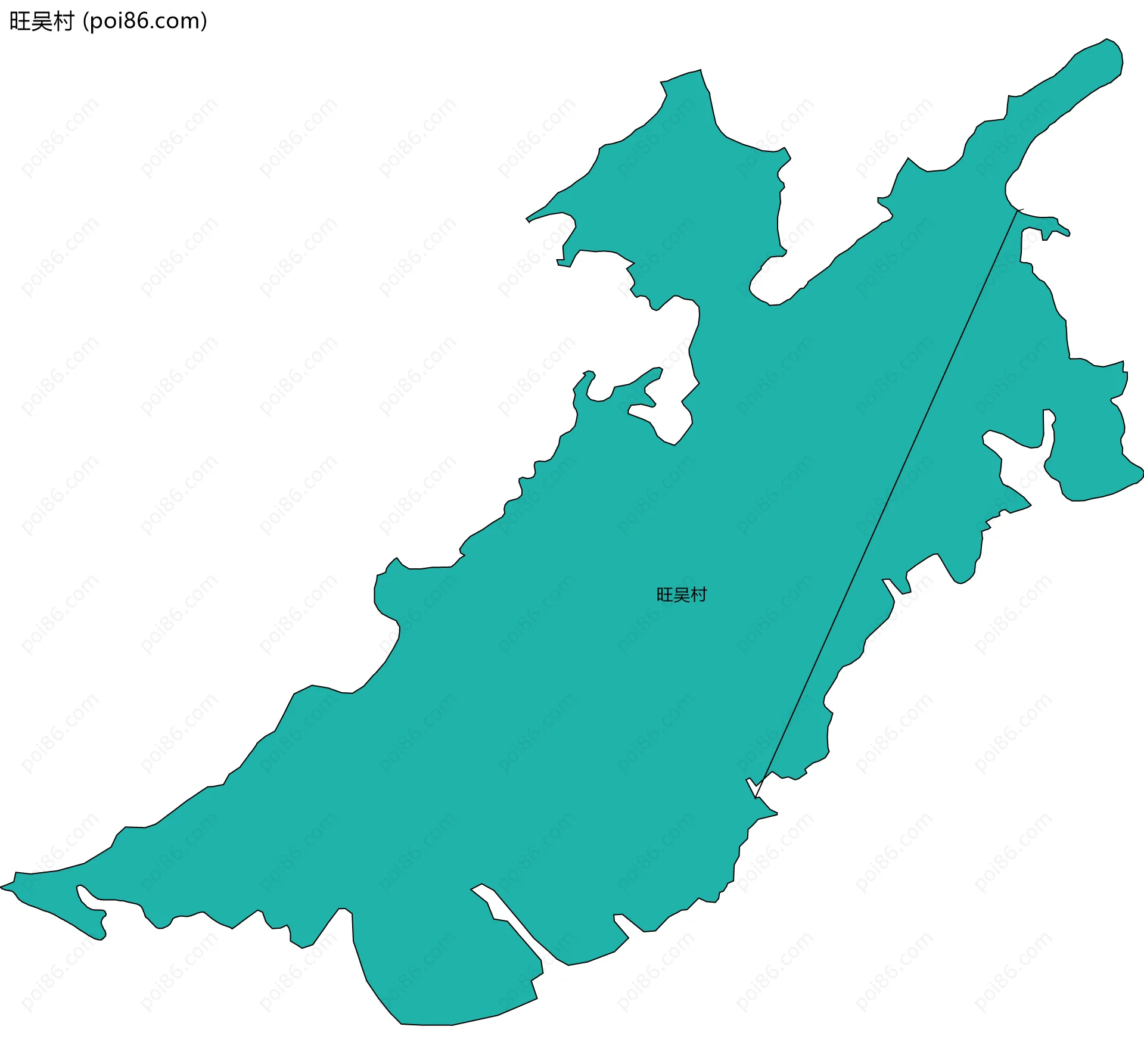 旺吴村边界地图