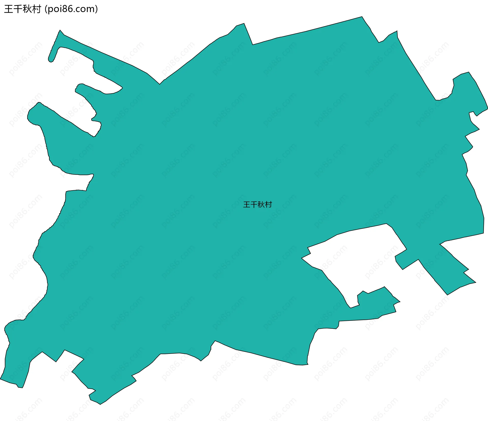 王千秋村边界地图
