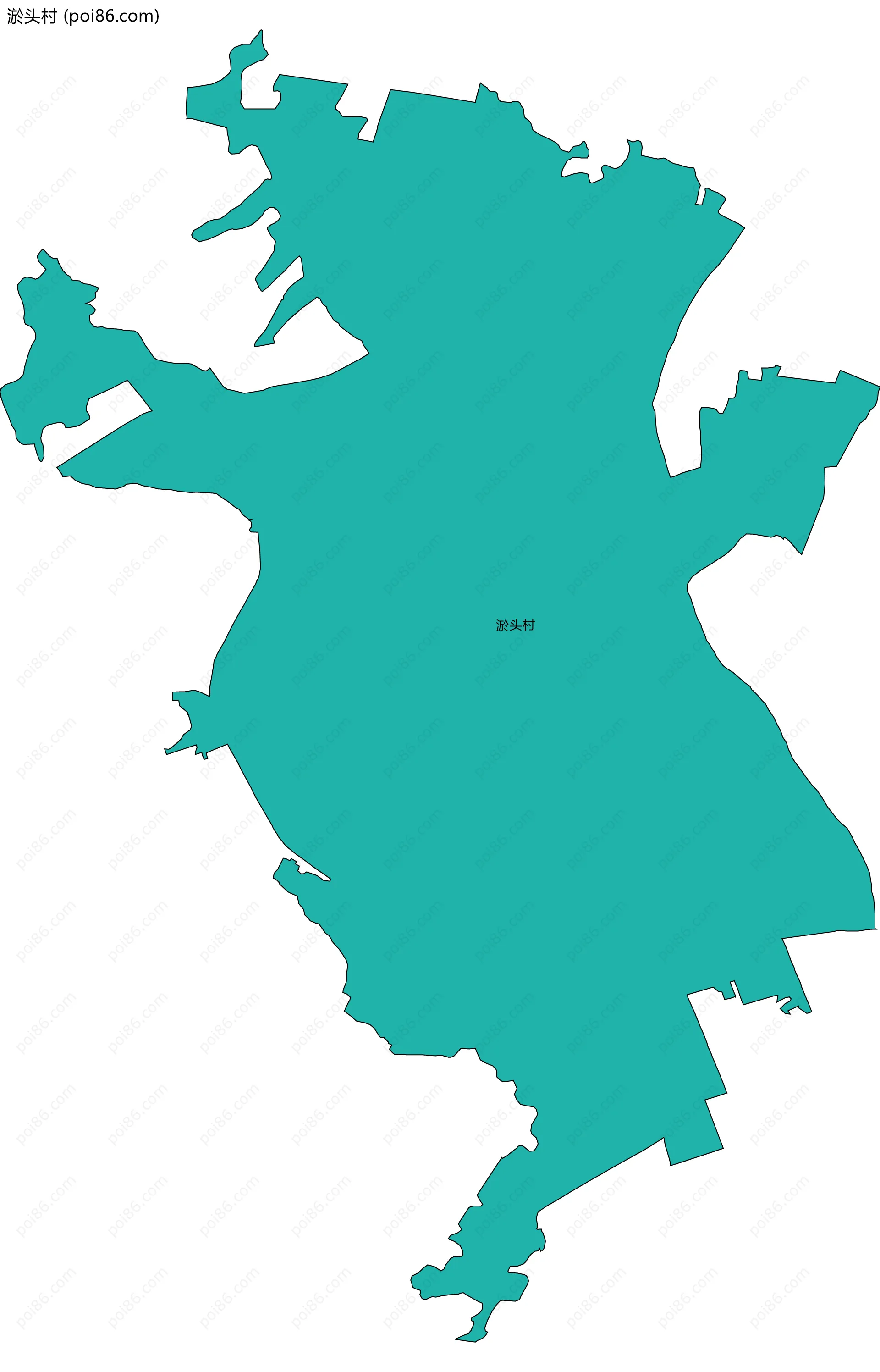 淤头村边界地图