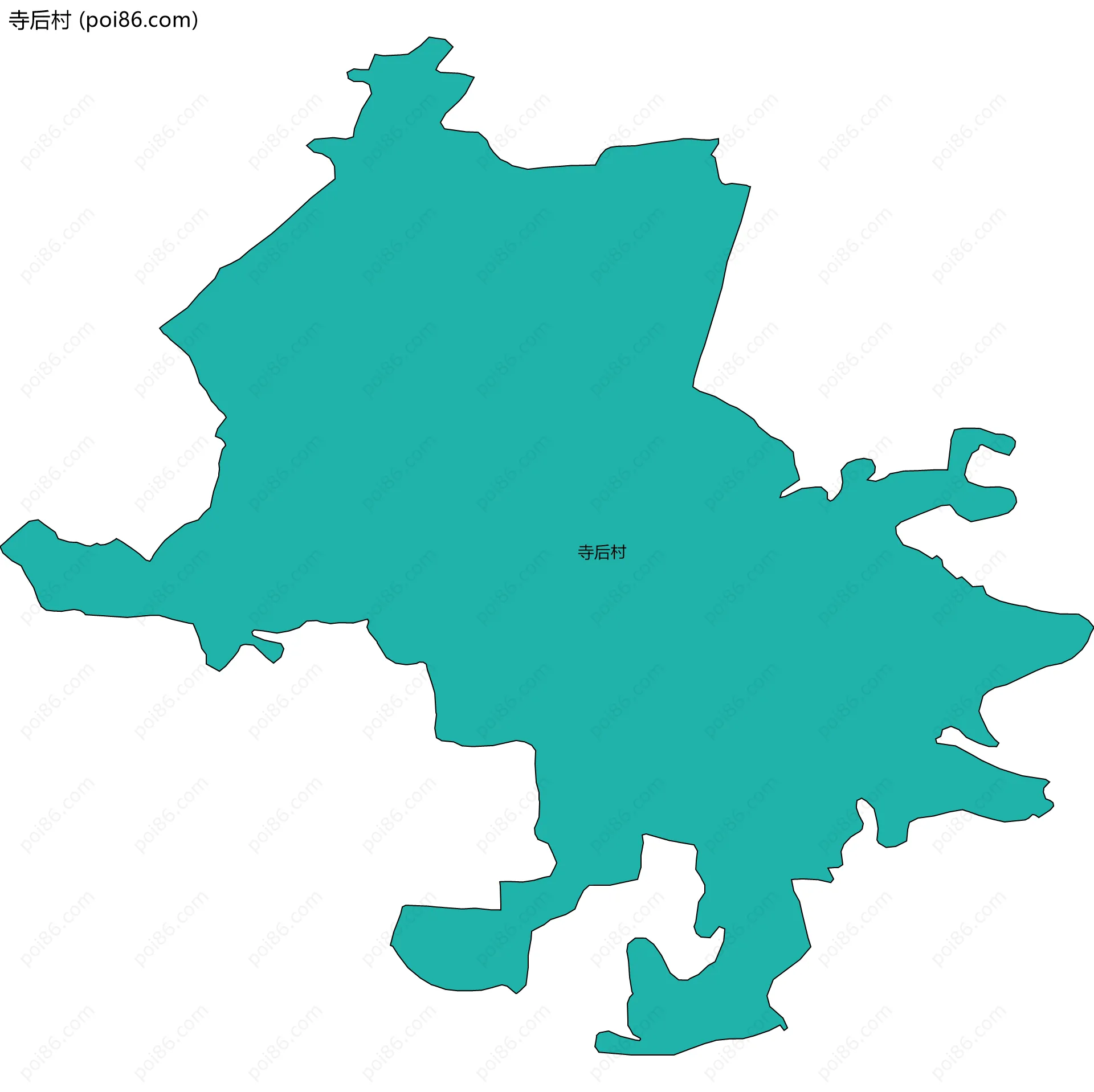 寺后村边界地图