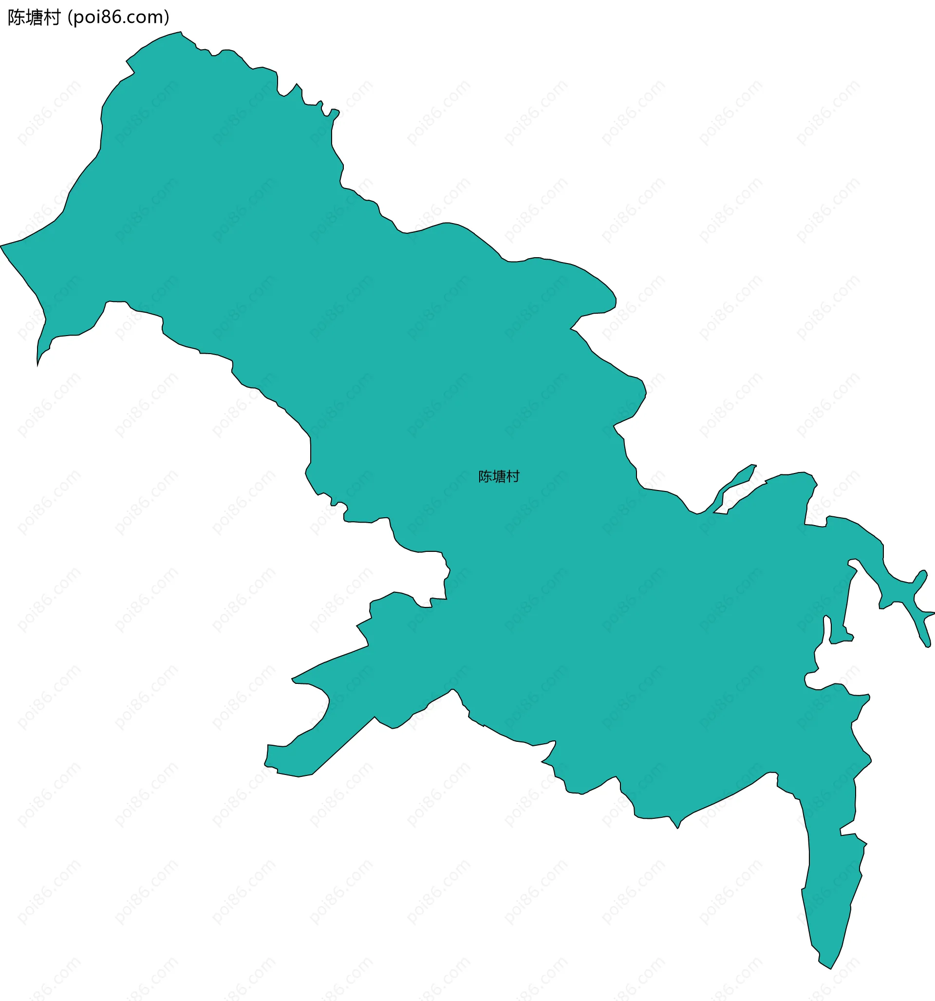 陈塘村边界地图