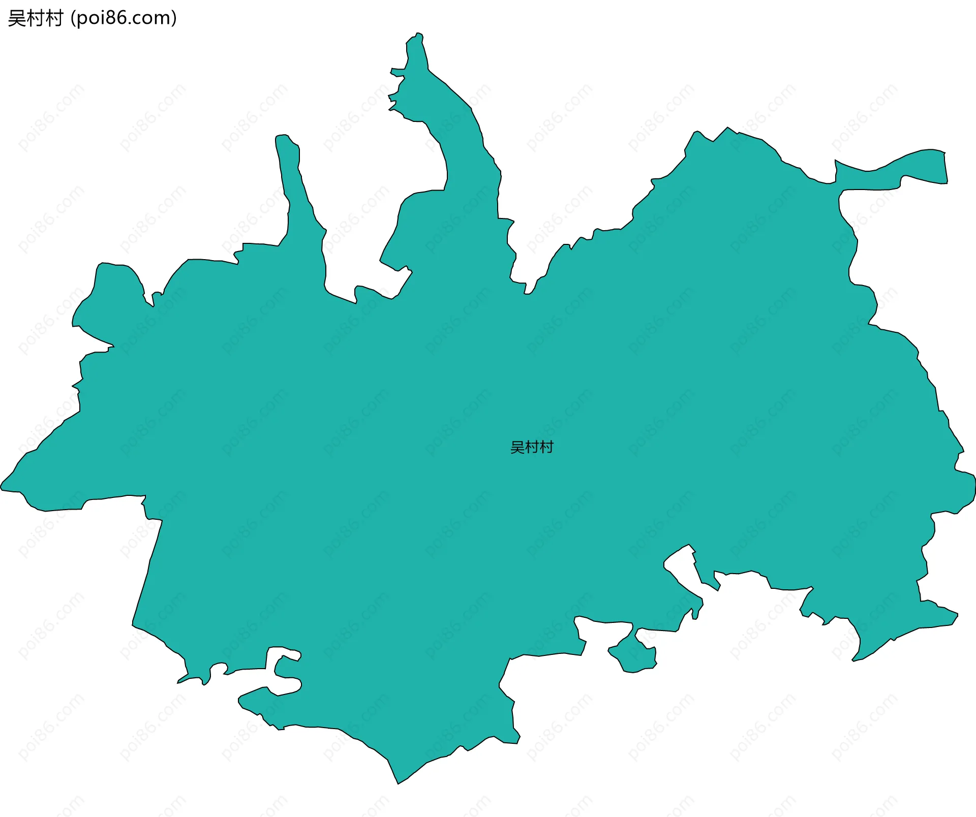 吴村村边界地图
