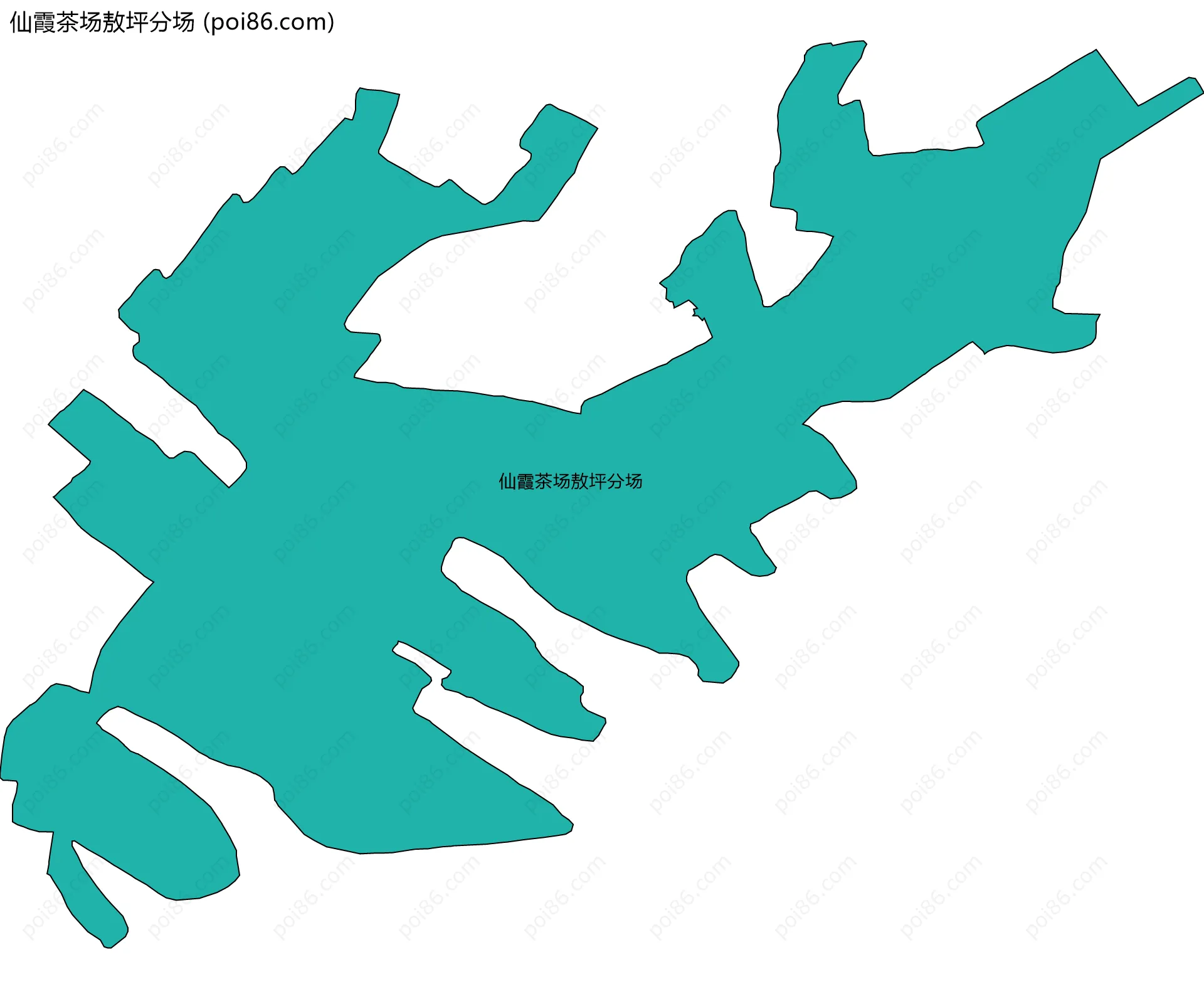 仙霞茶场敖坪分场边界地图