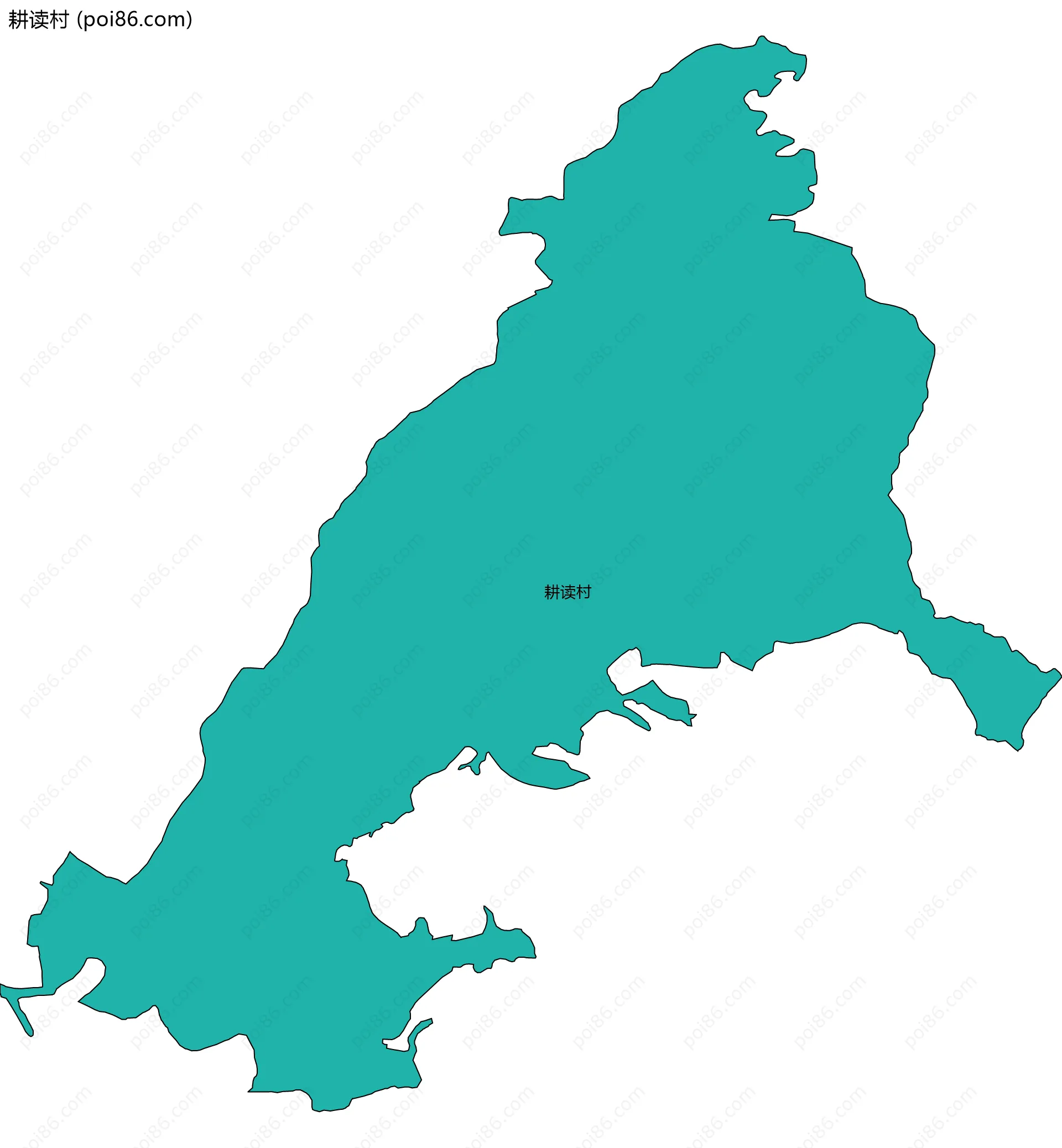 耕读村边界地图