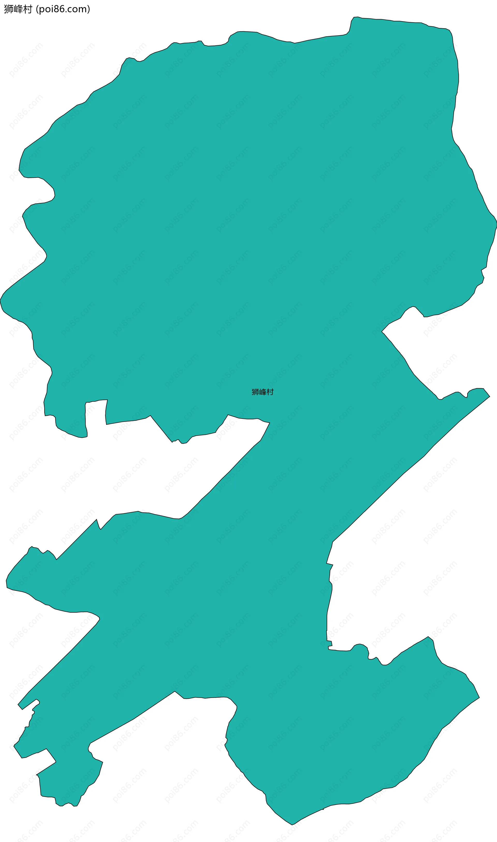 狮峰村边界地图