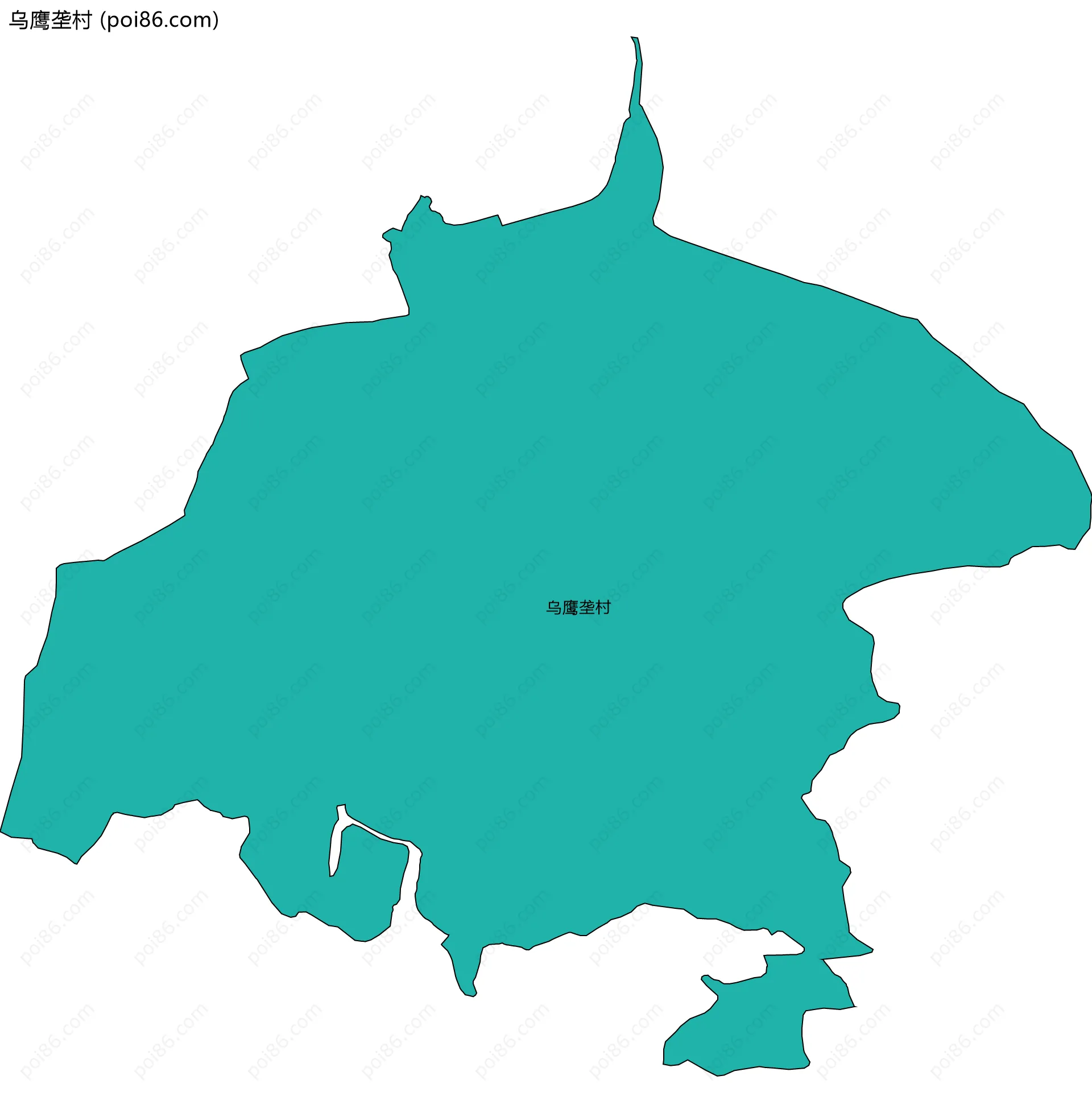 乌鹰垄村边界地图