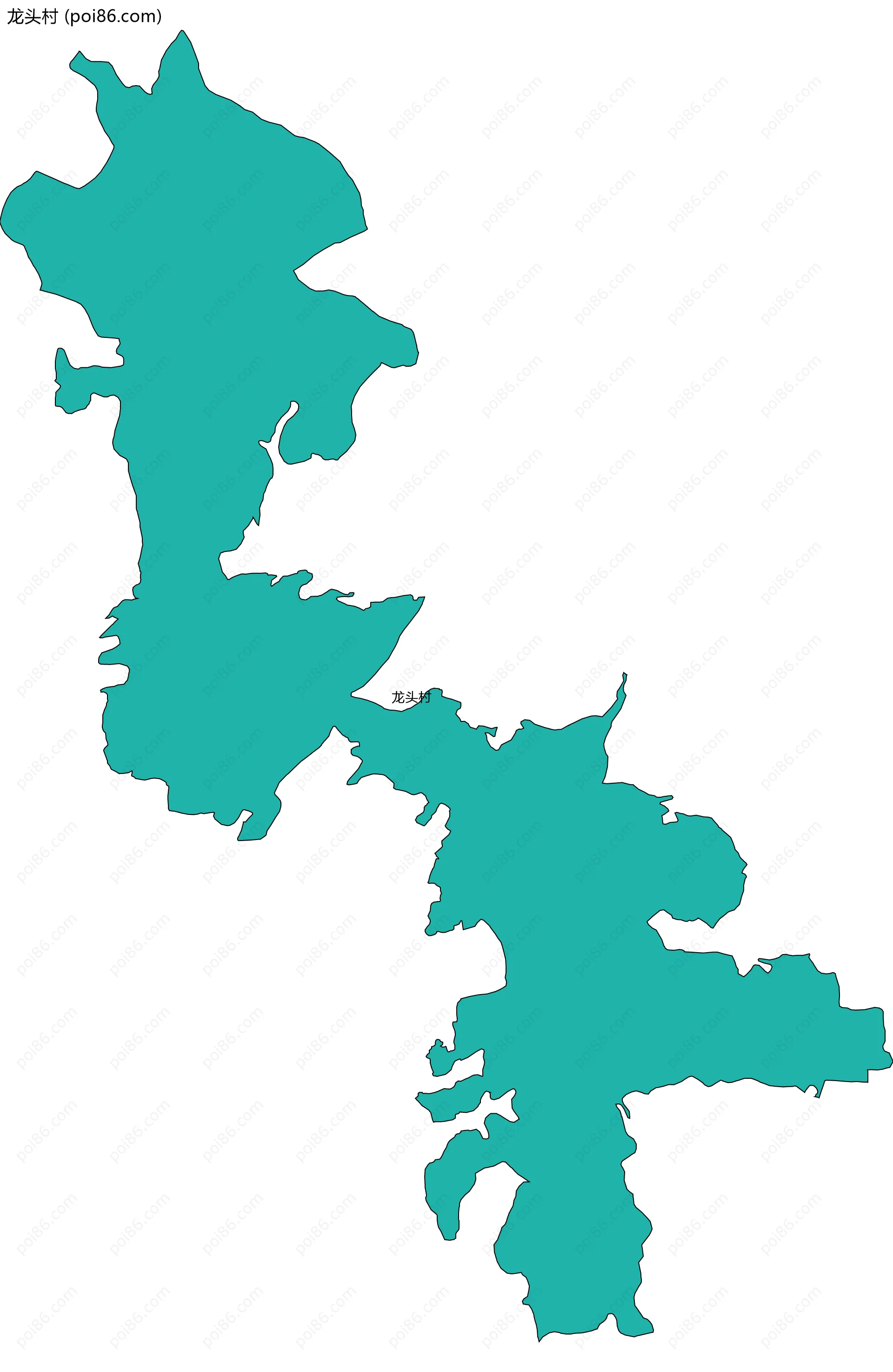 龙头村边界地图