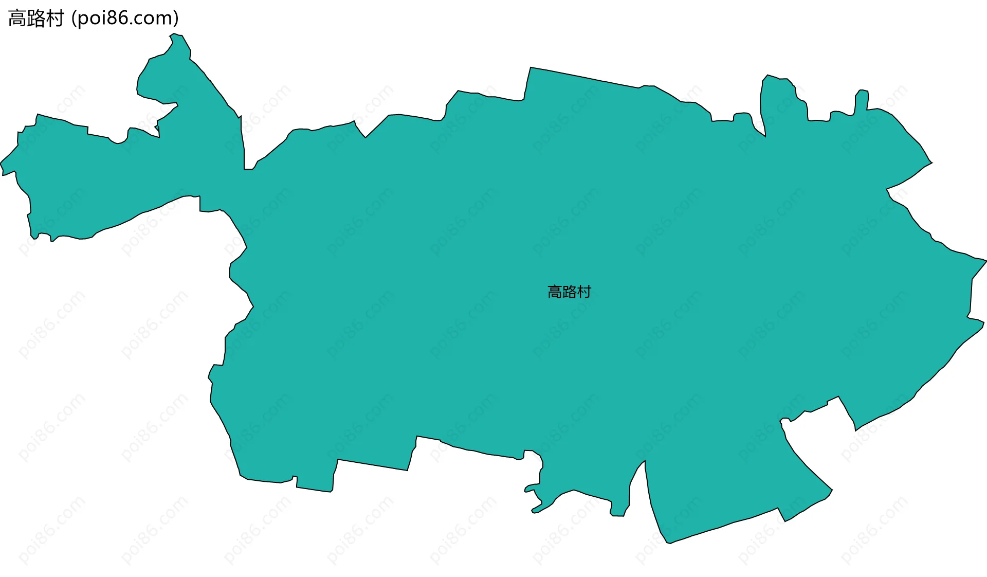 高路村边界地图