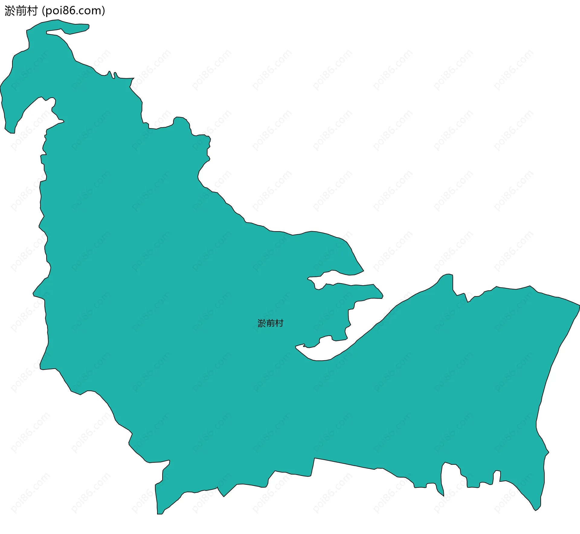 淤前村边界地图