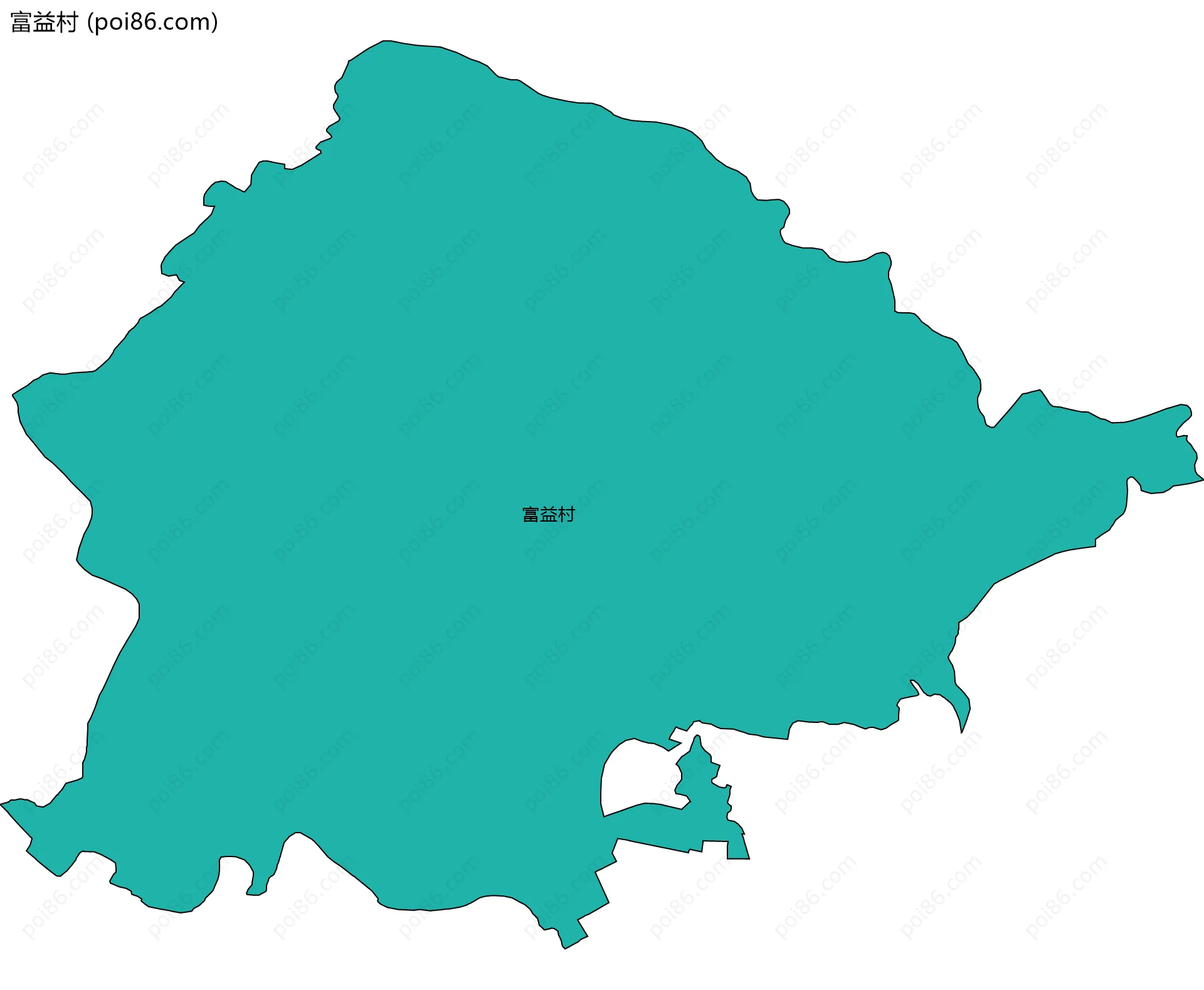 富益村边界地图