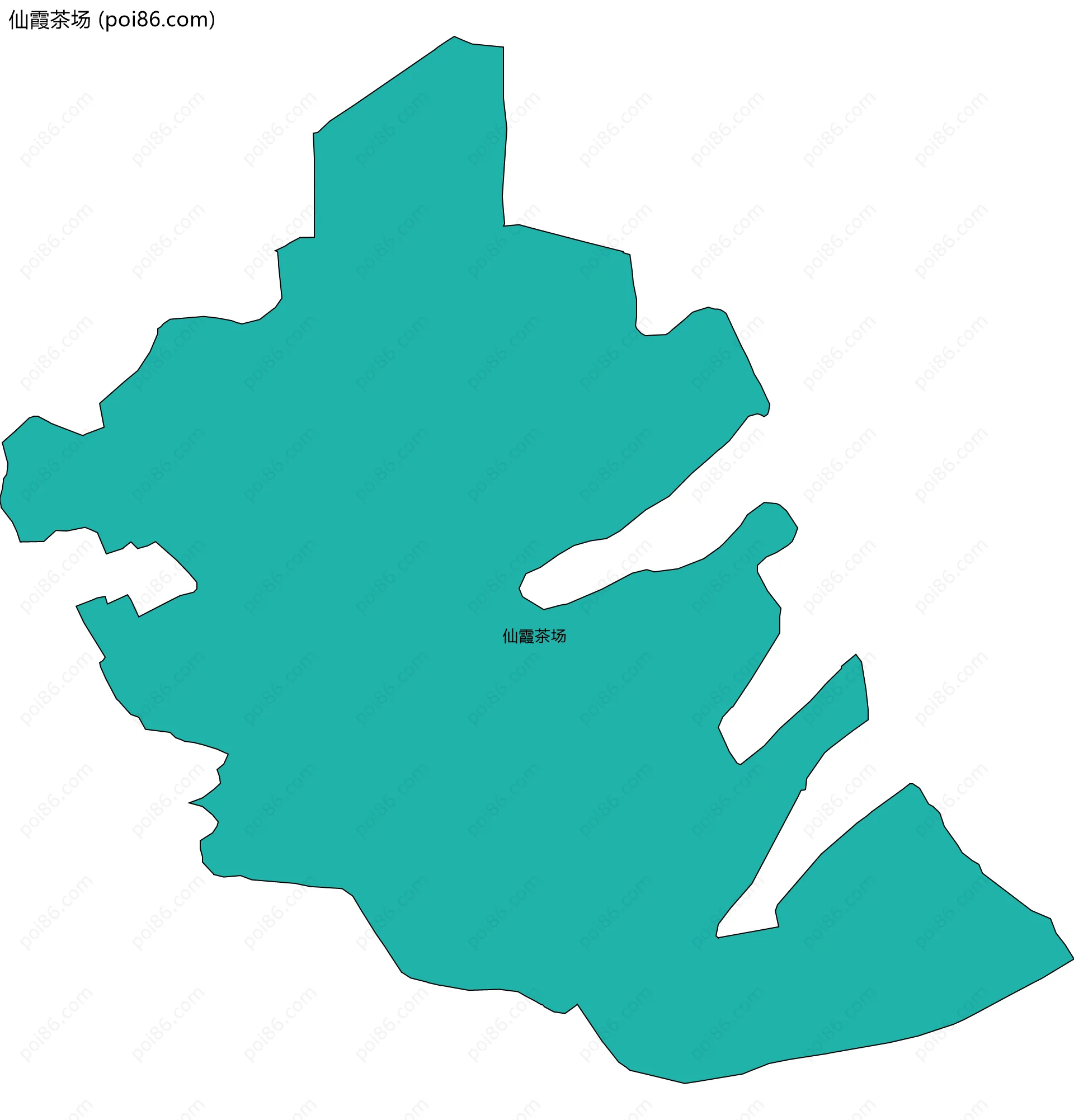 仙霞茶场边界地图