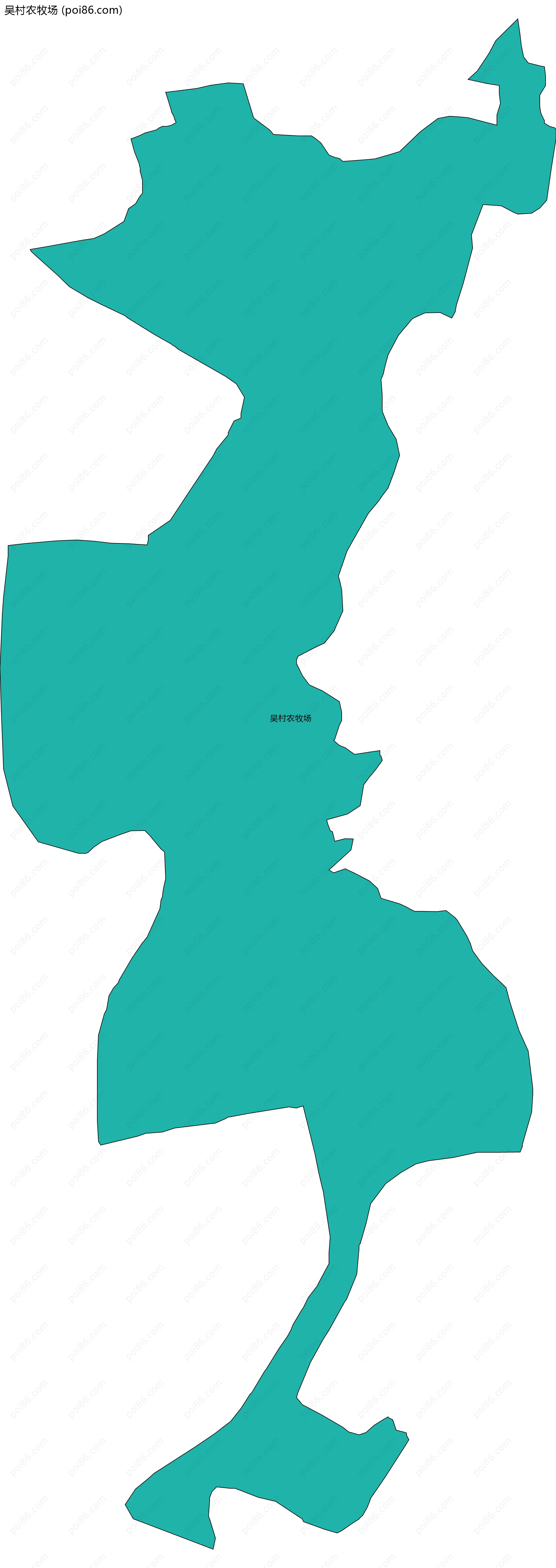 吴村农牧场边界地图