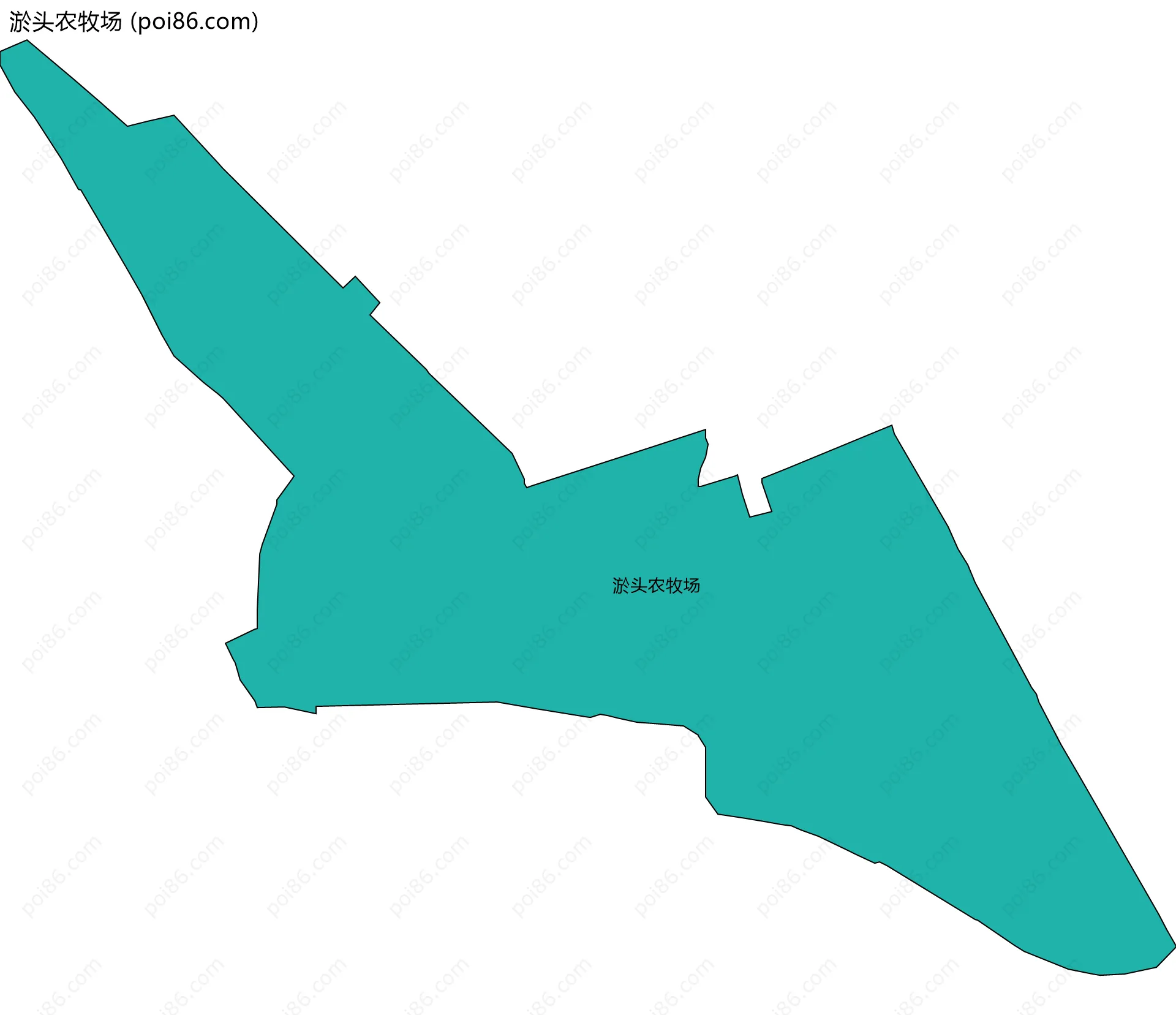 淤头农牧场边界地图