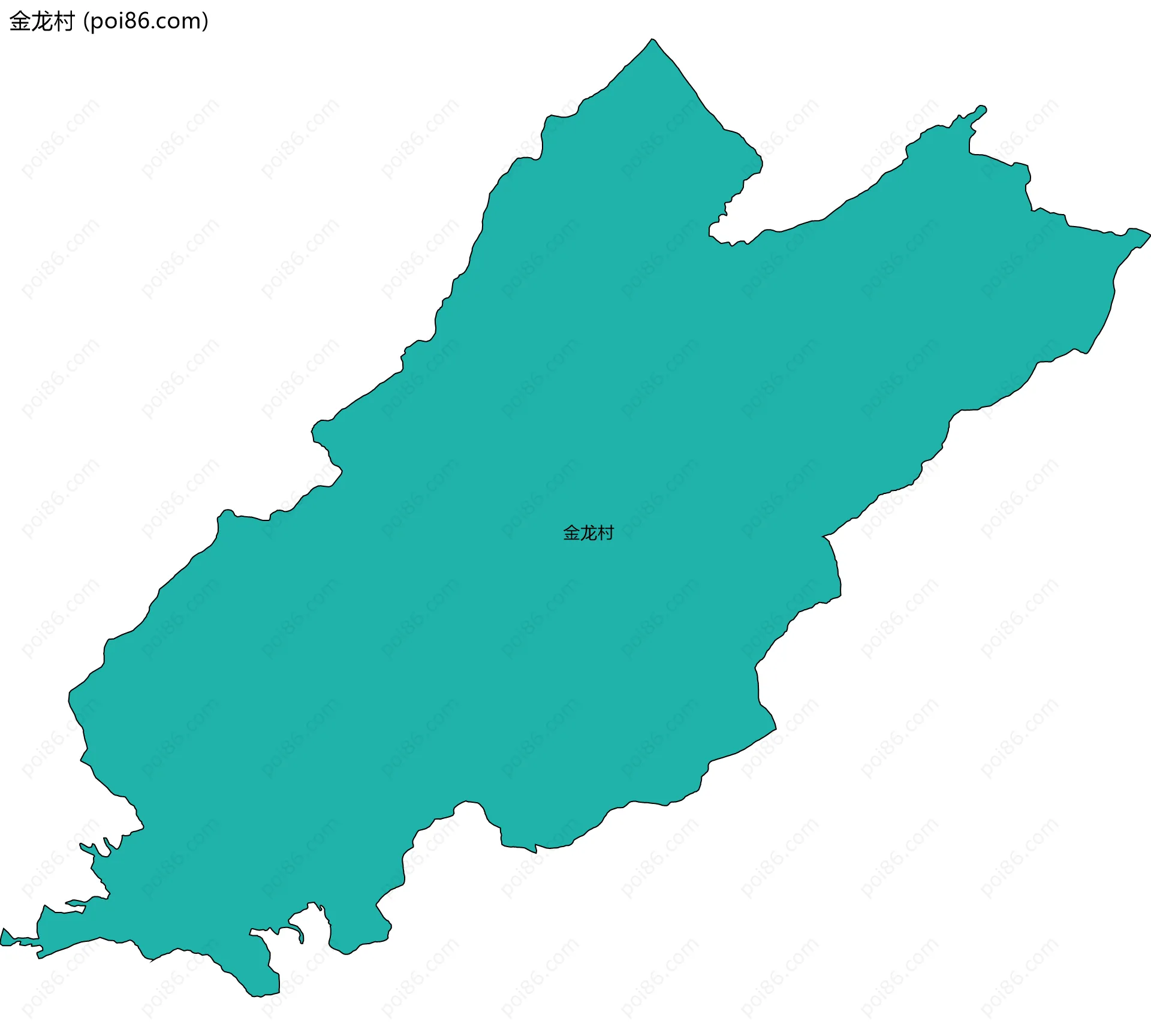 金龙村边界地图