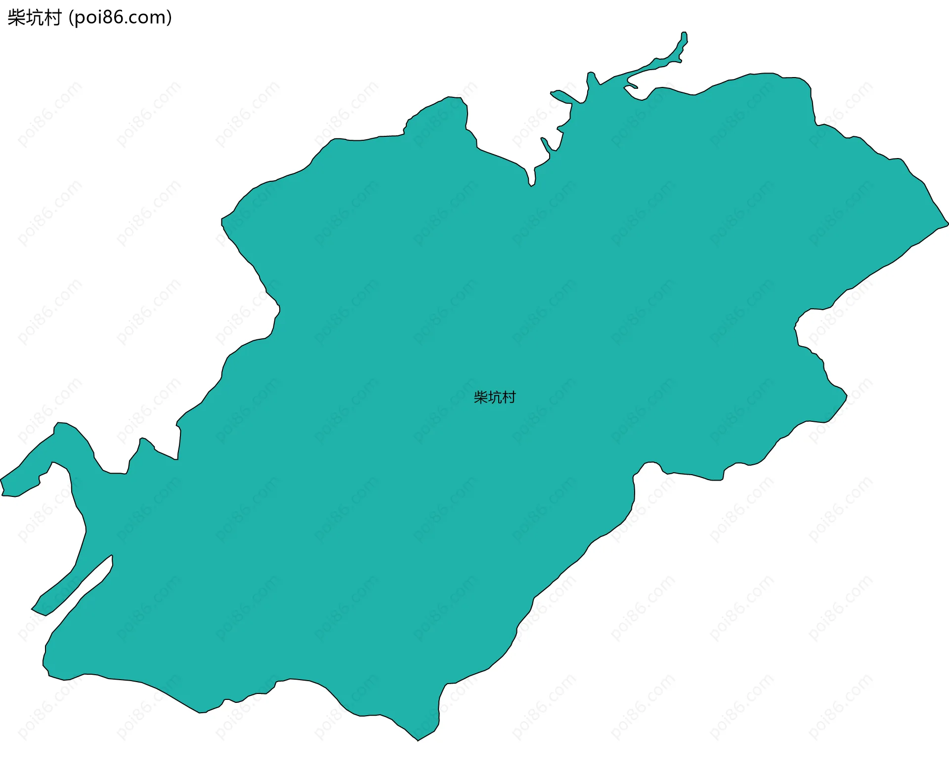 柴坑村边界地图