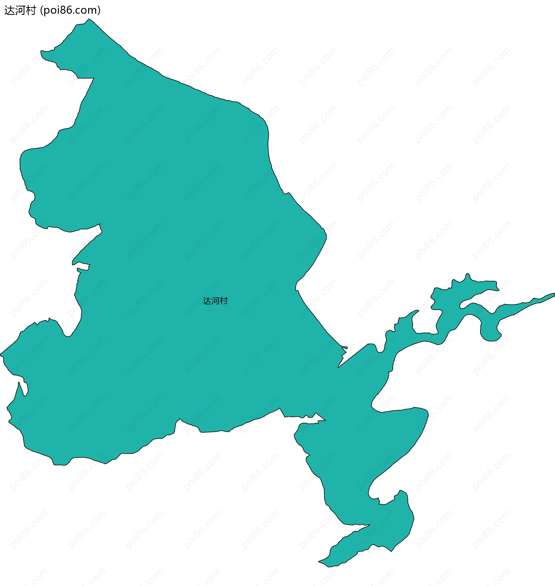 达河村边界地图