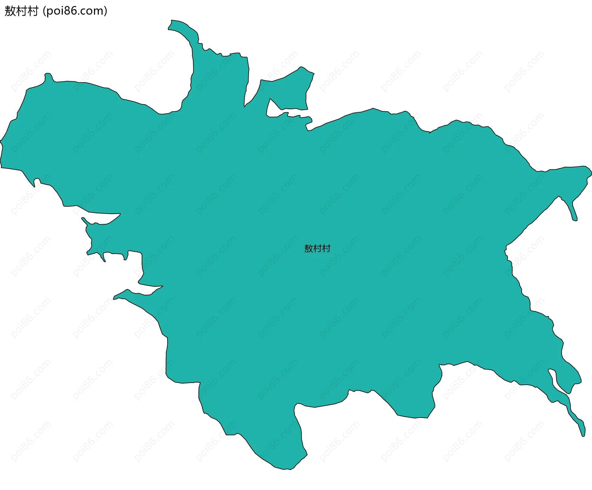 敖村村边界地图