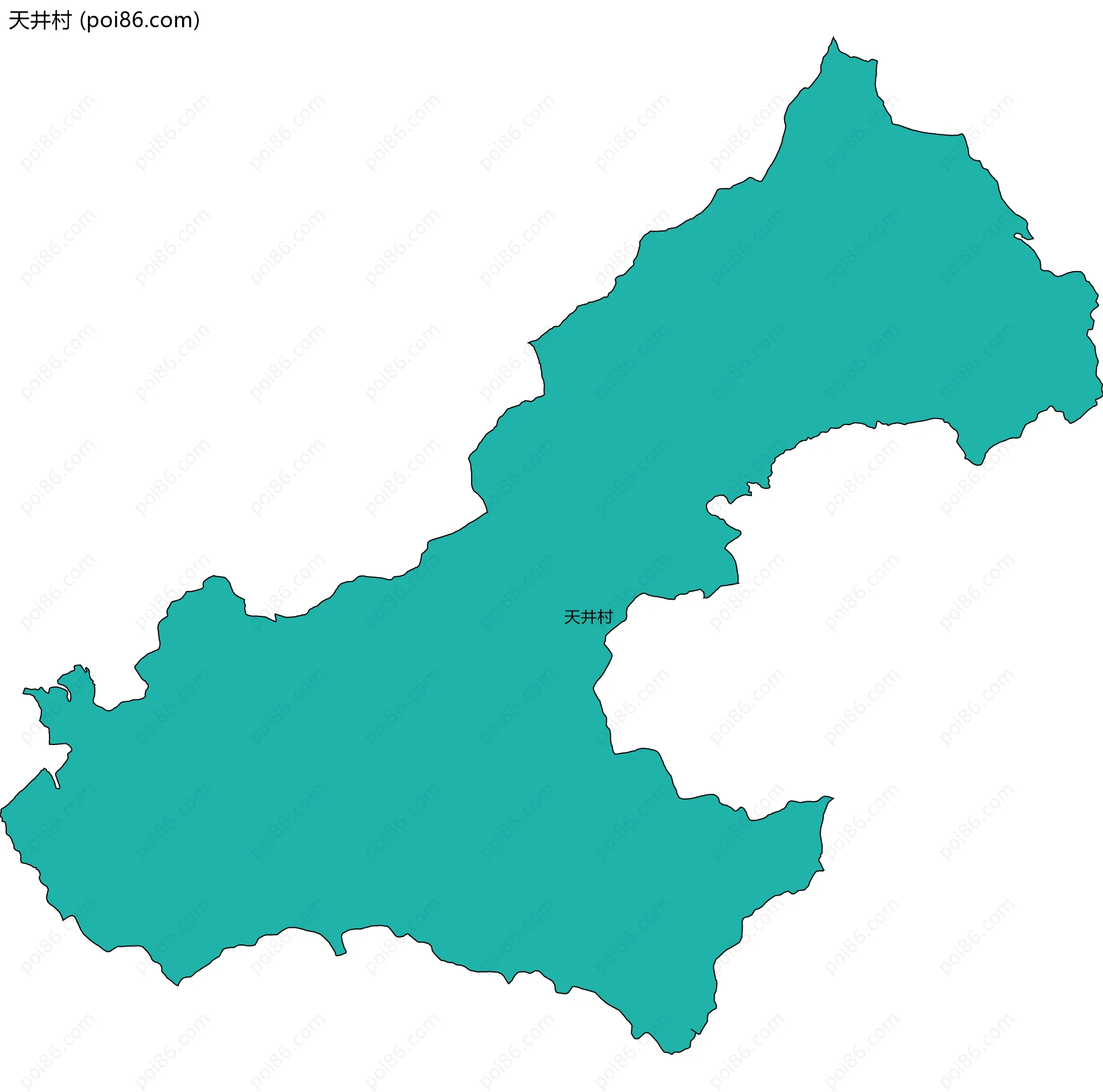 天井村边界地图