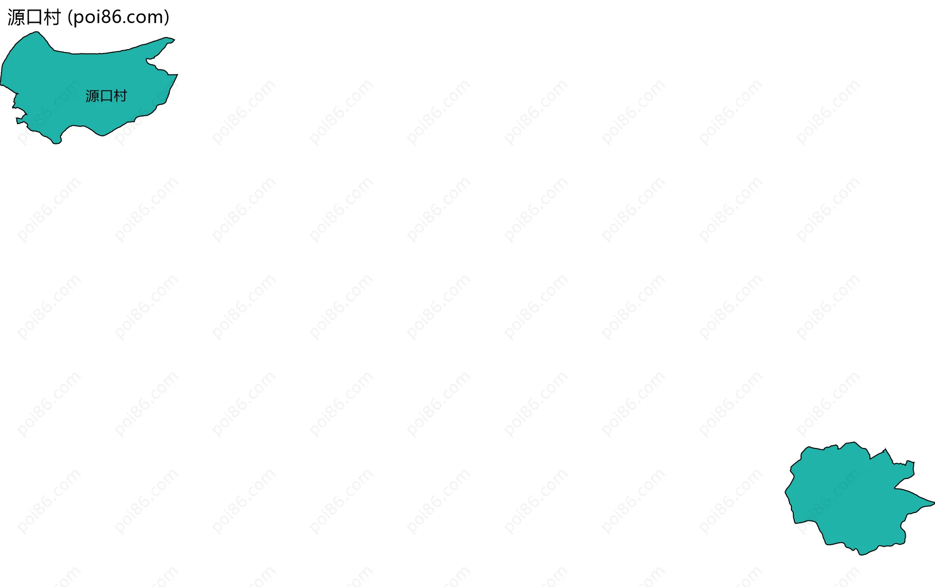 源口村边界地图