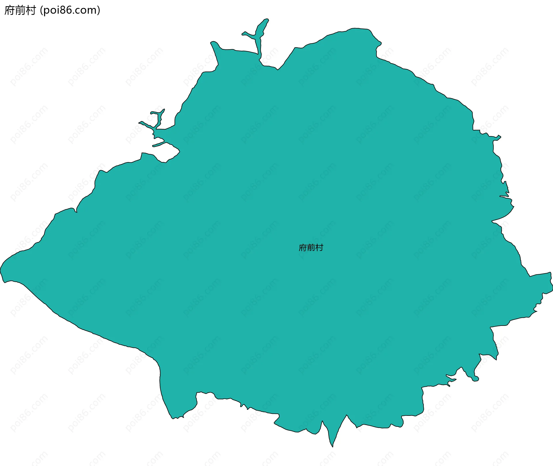 府前村边界地图