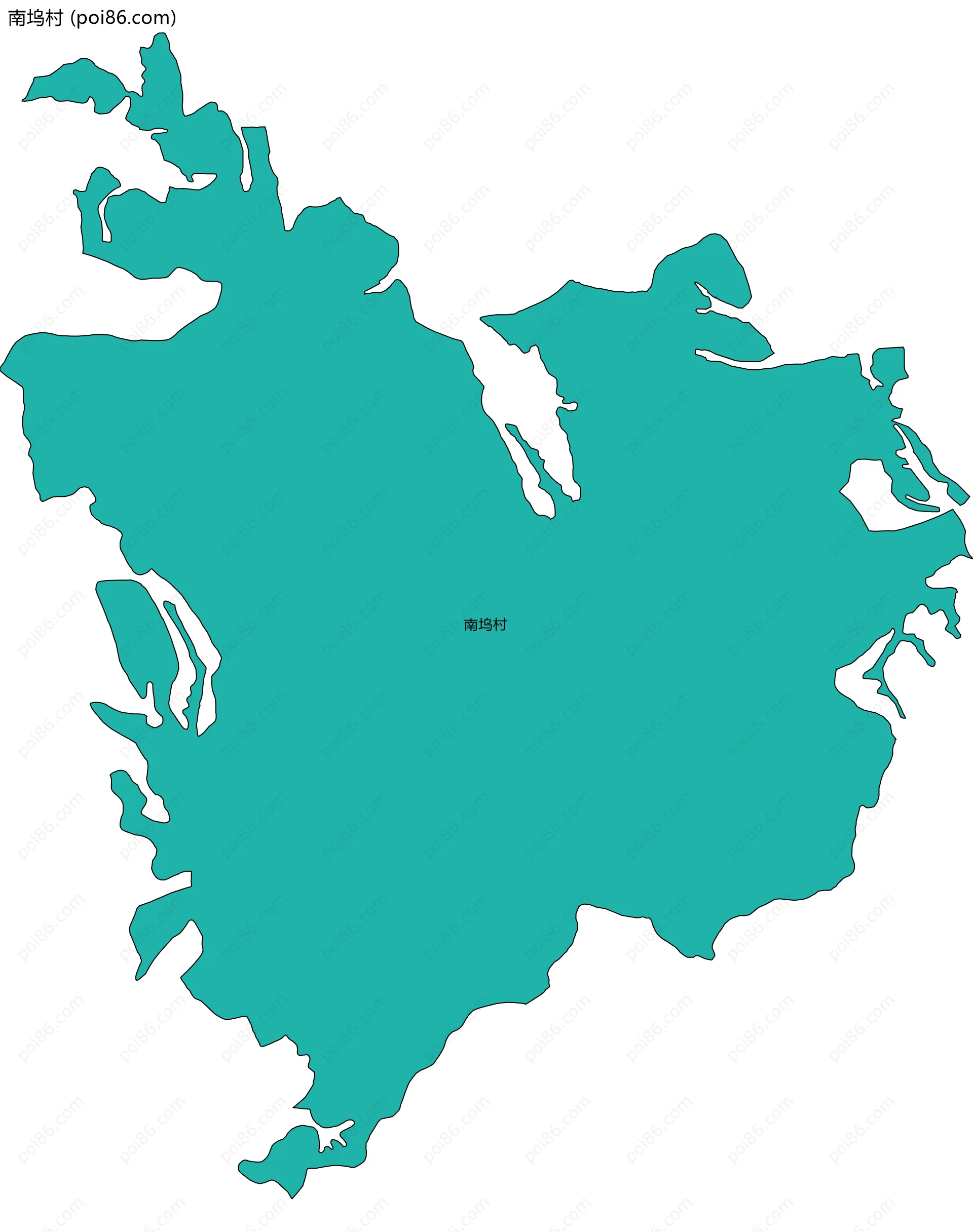 南坞村边界地图