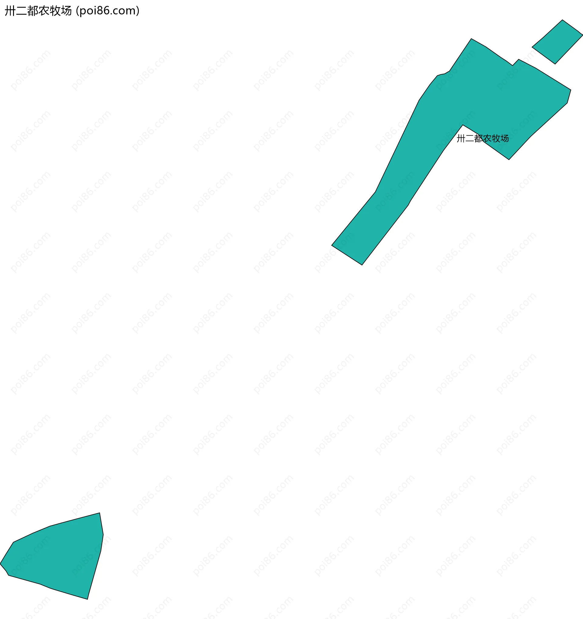 卅二都农牧场边界地图