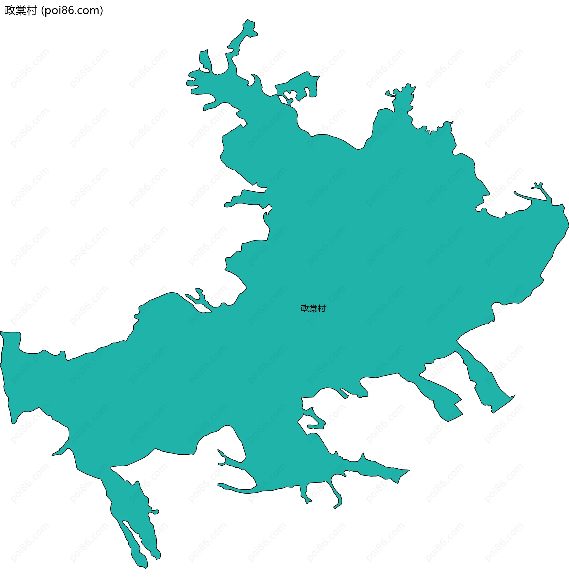 政棠村边界地图