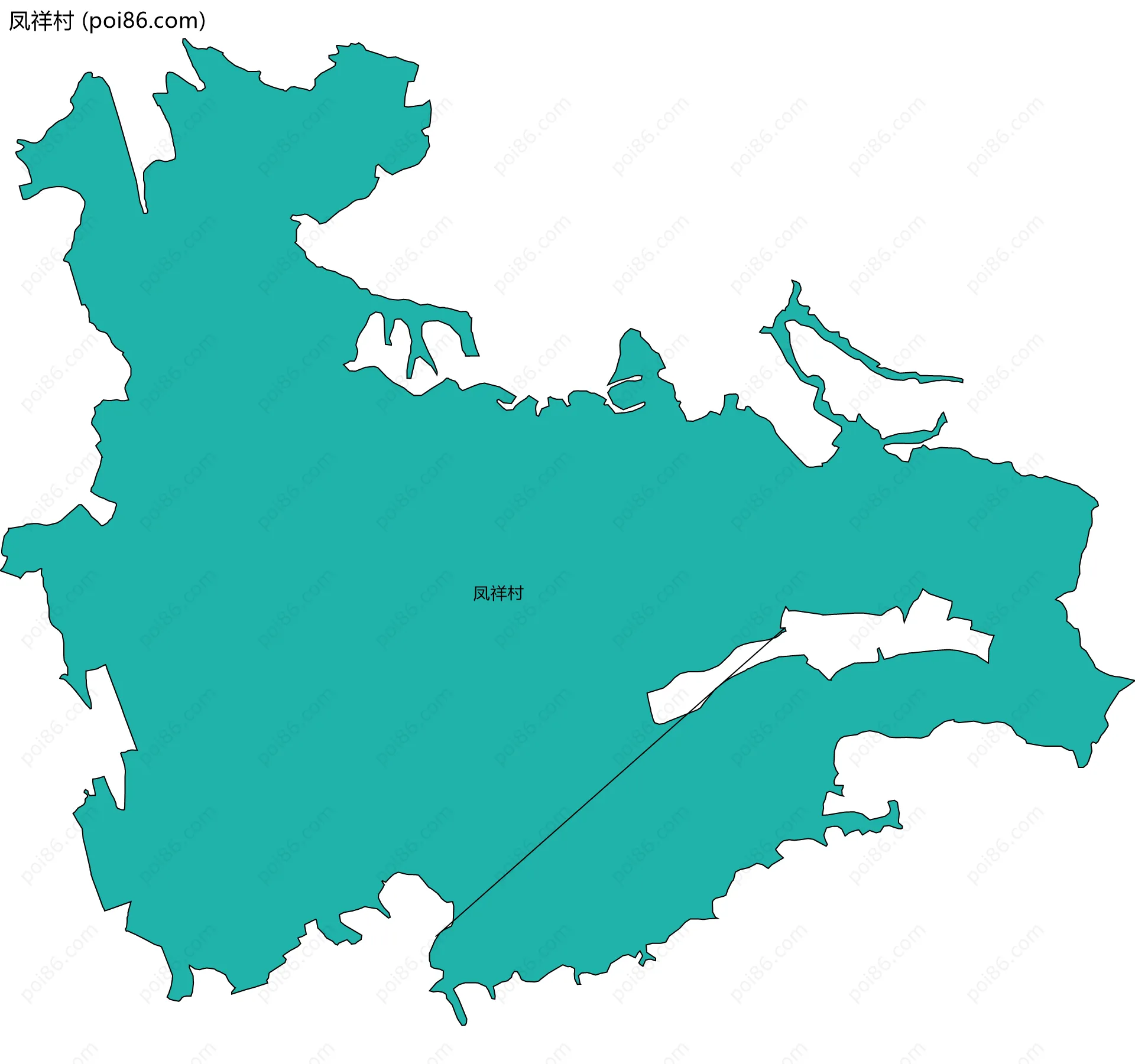 凤祥村边界地图