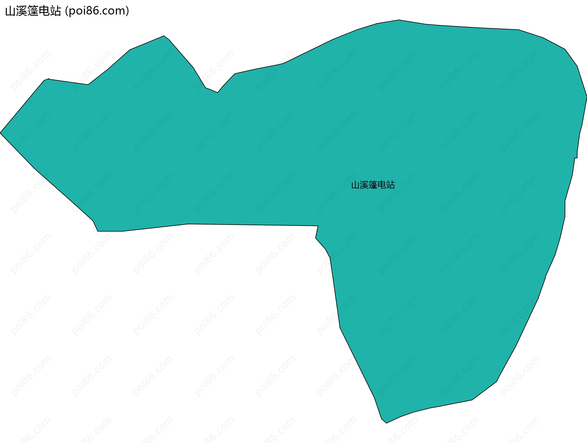 山溪篷电站边界地图