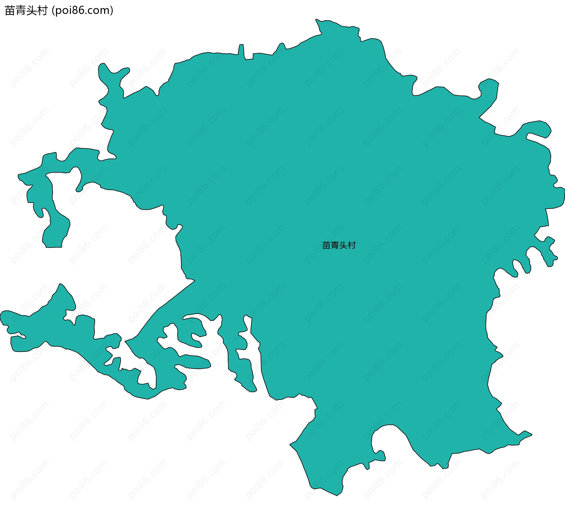 苗青头村边界地图