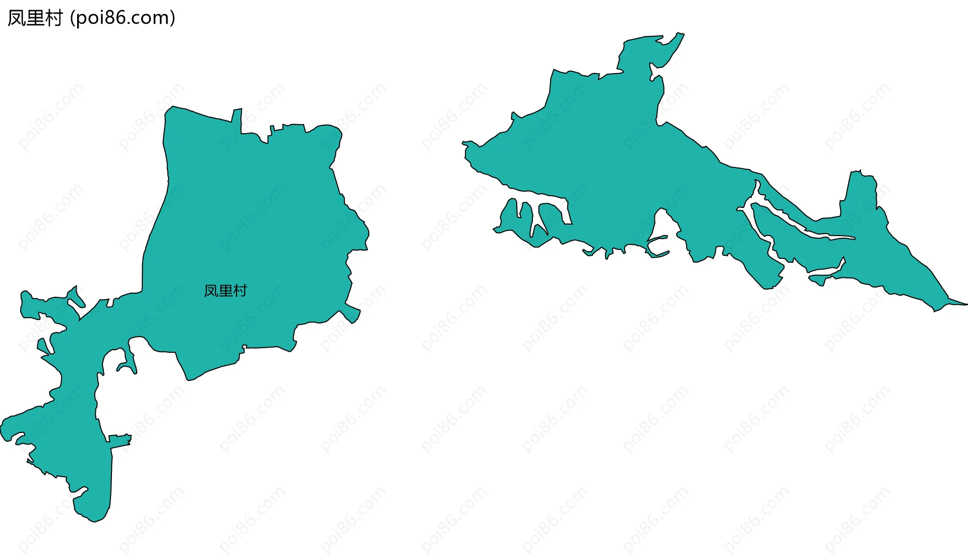 凤里村边界地图