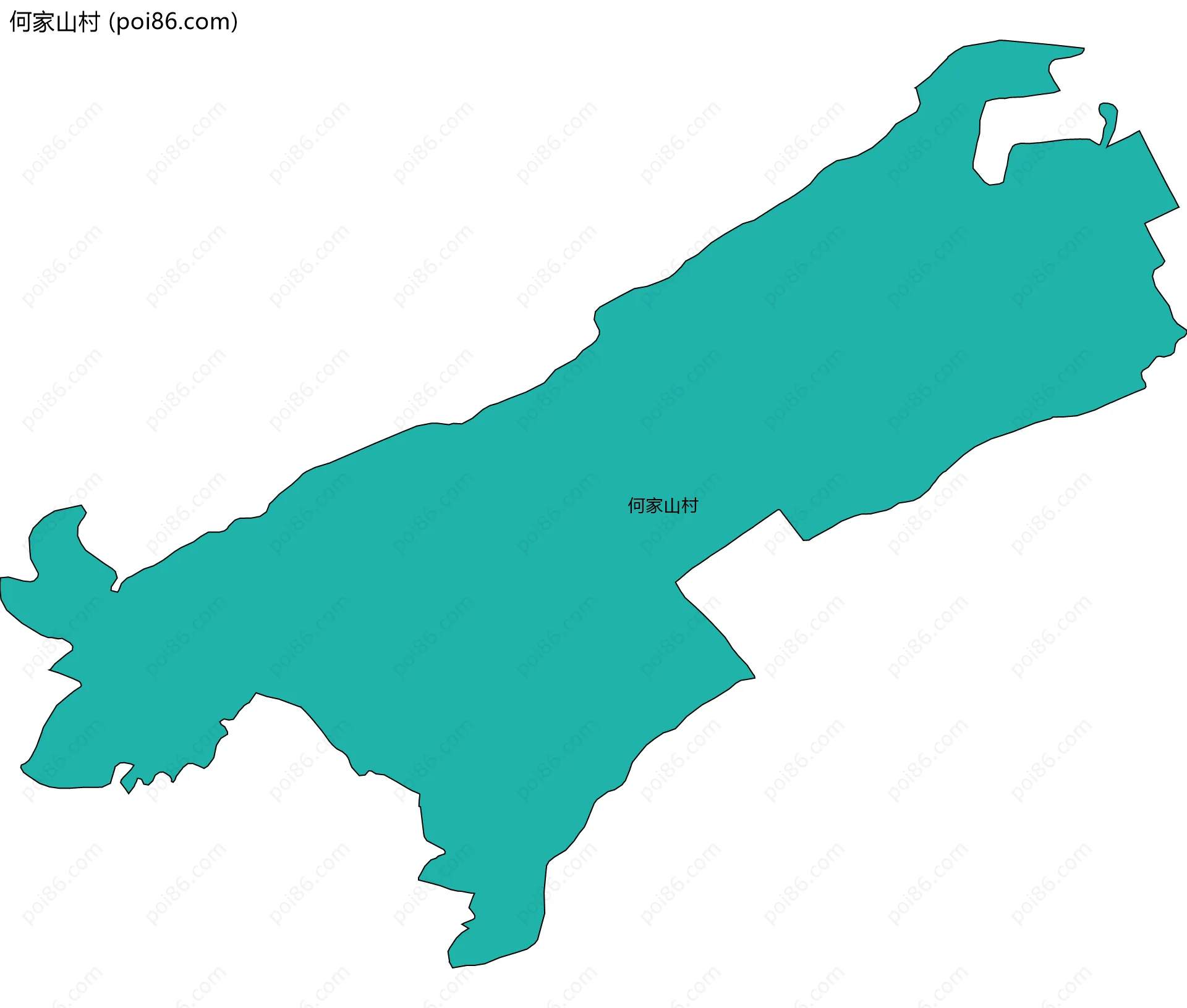 何家山村边界地图