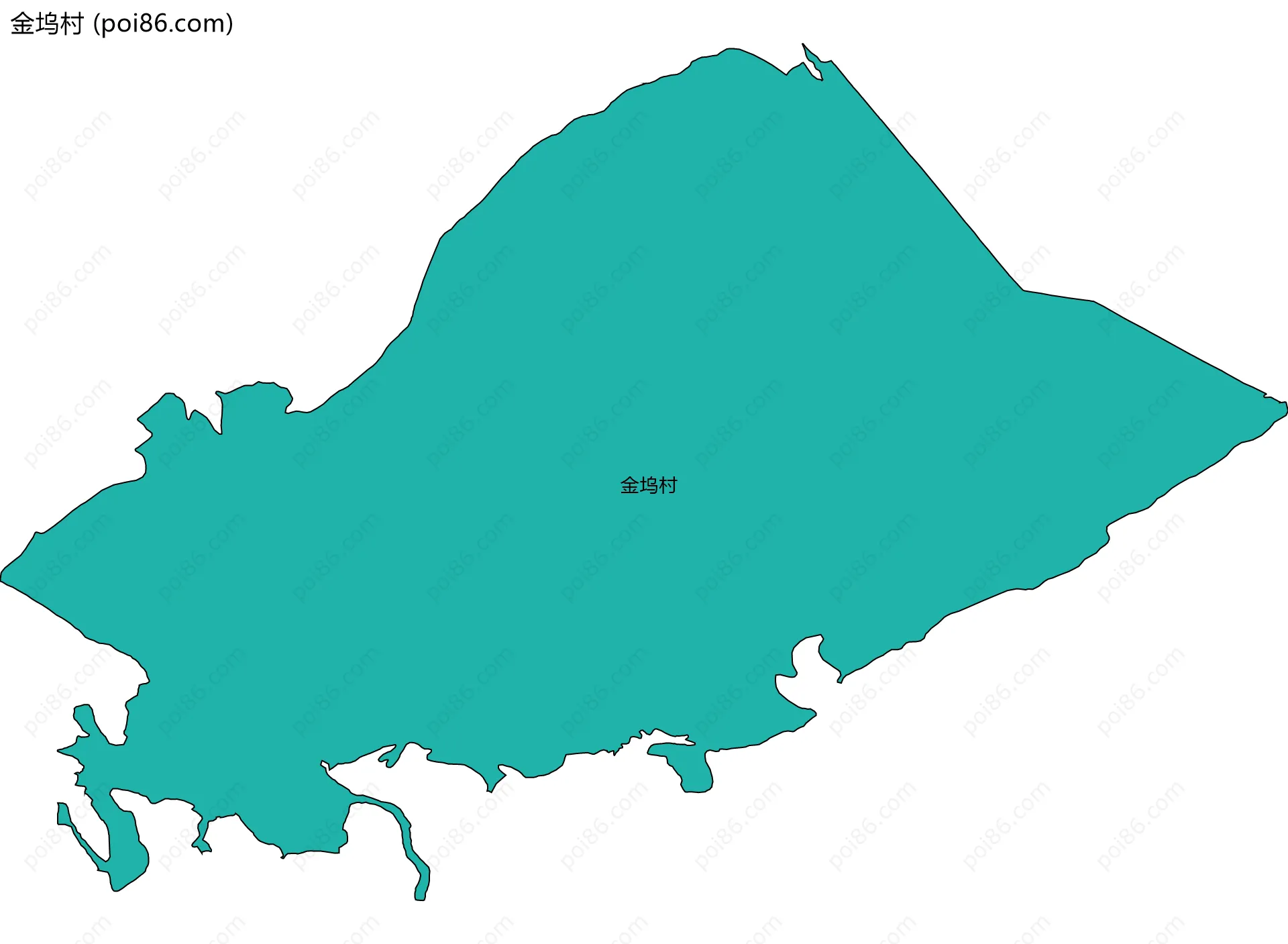 金坞村边界地图