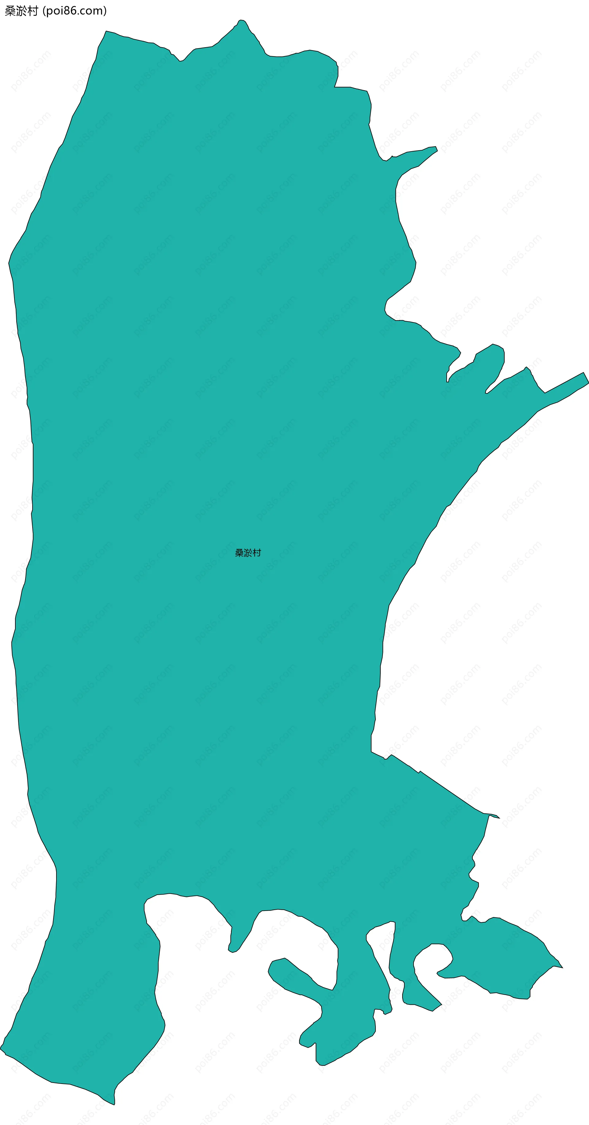 桑淤村边界地图