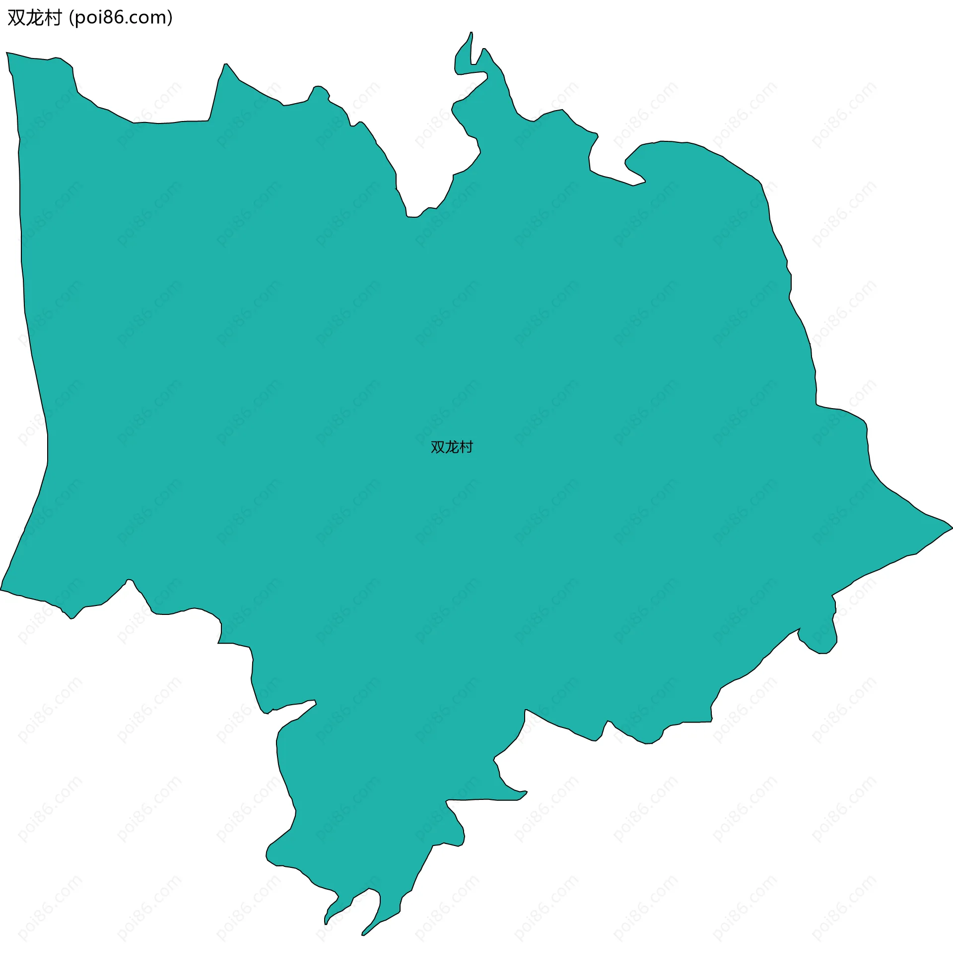 双龙村边界地图