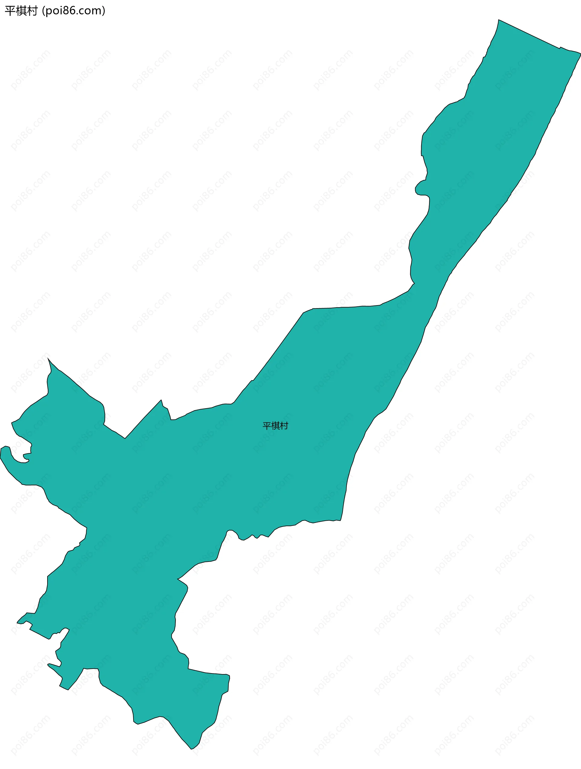平棋村边界地图