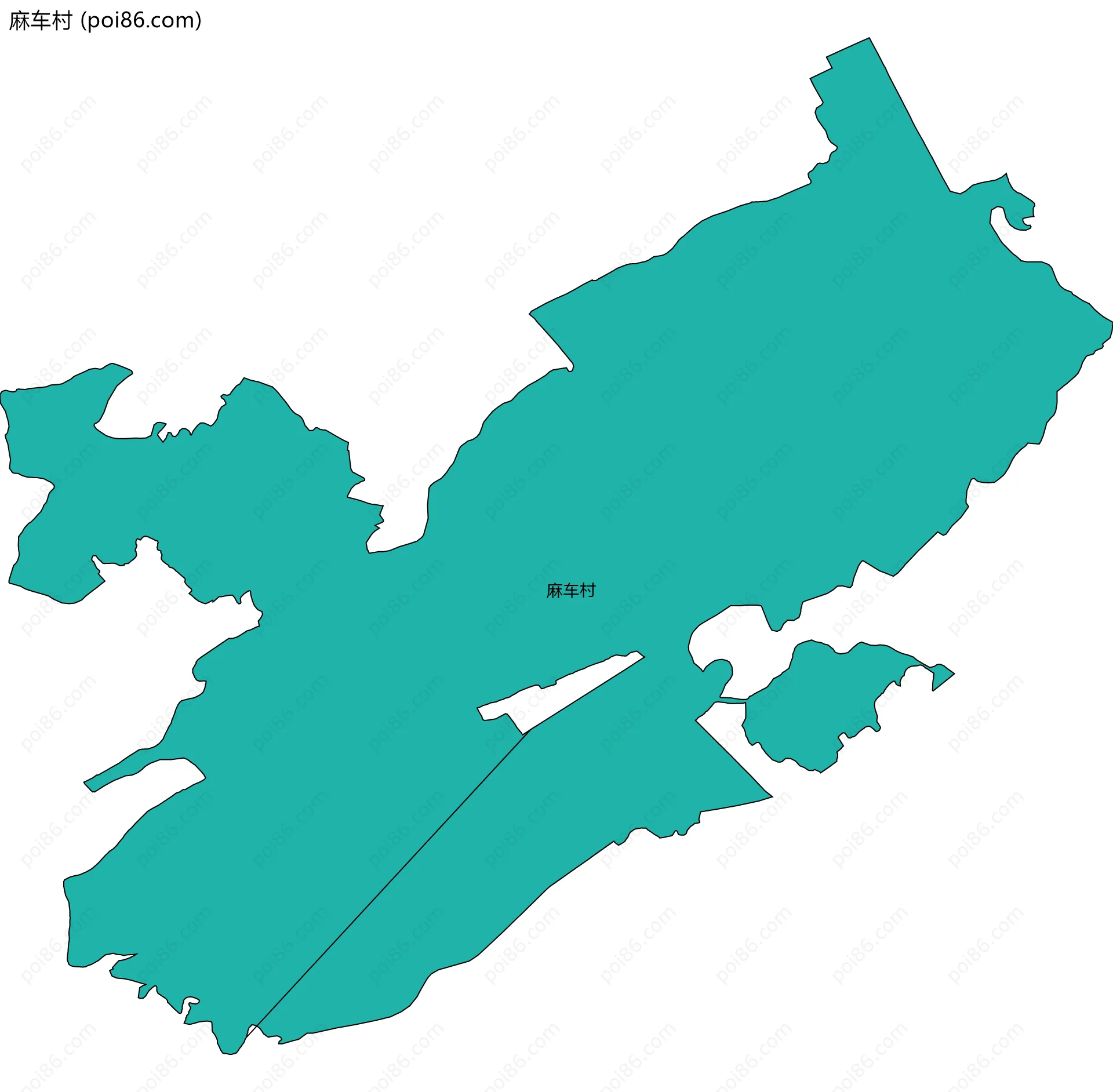 麻车村边界地图
