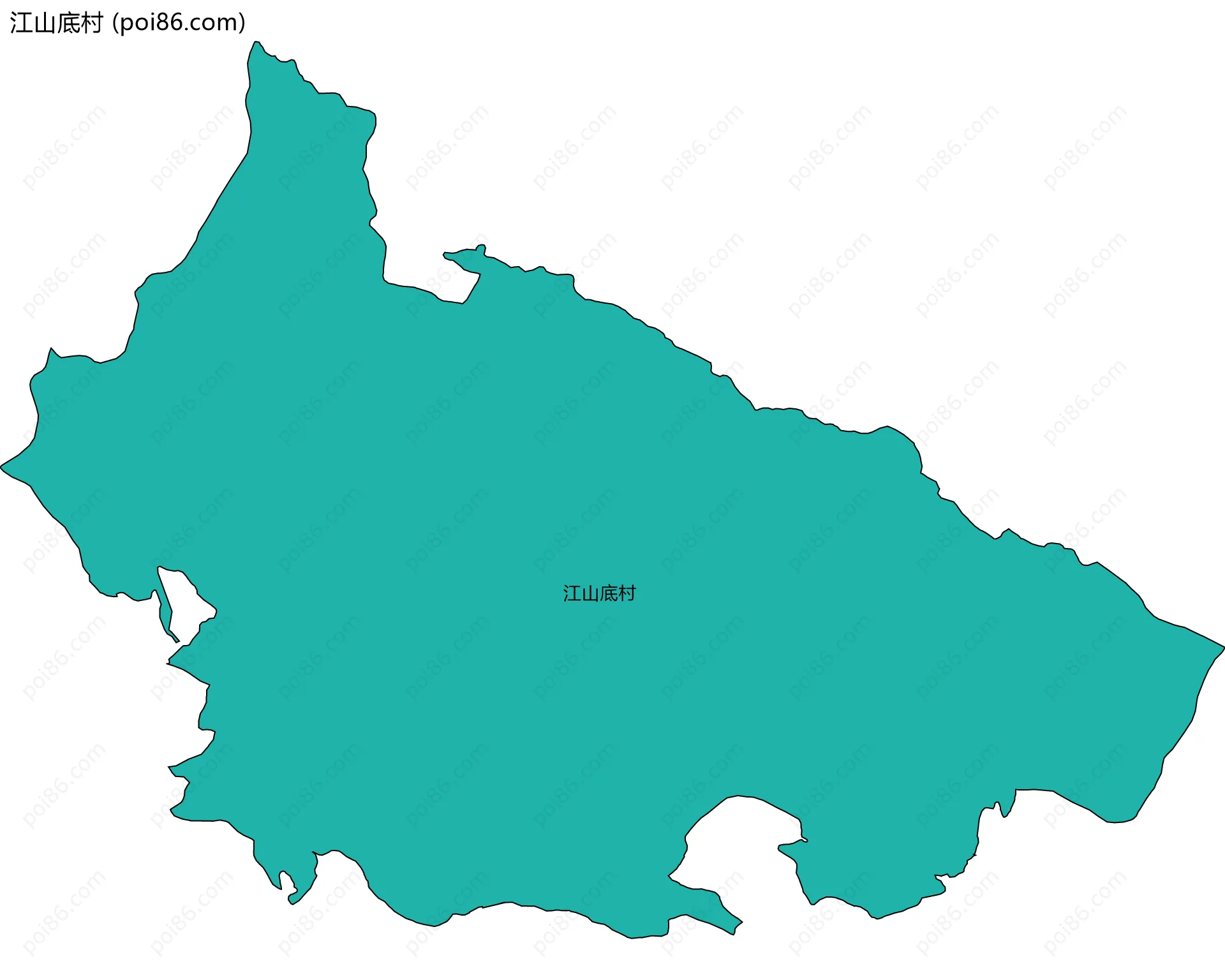 江山底村边界地图