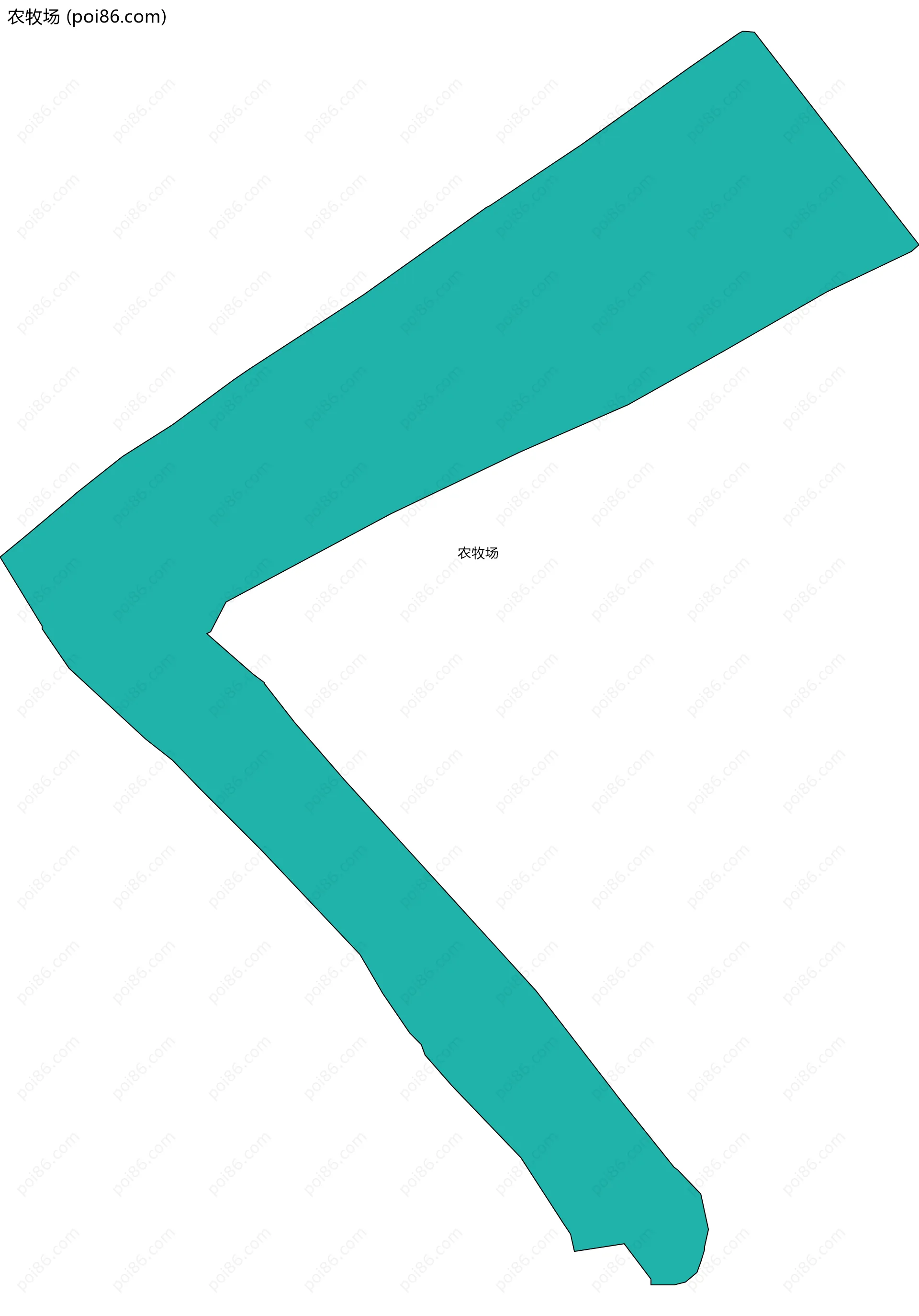 农牧场边界地图