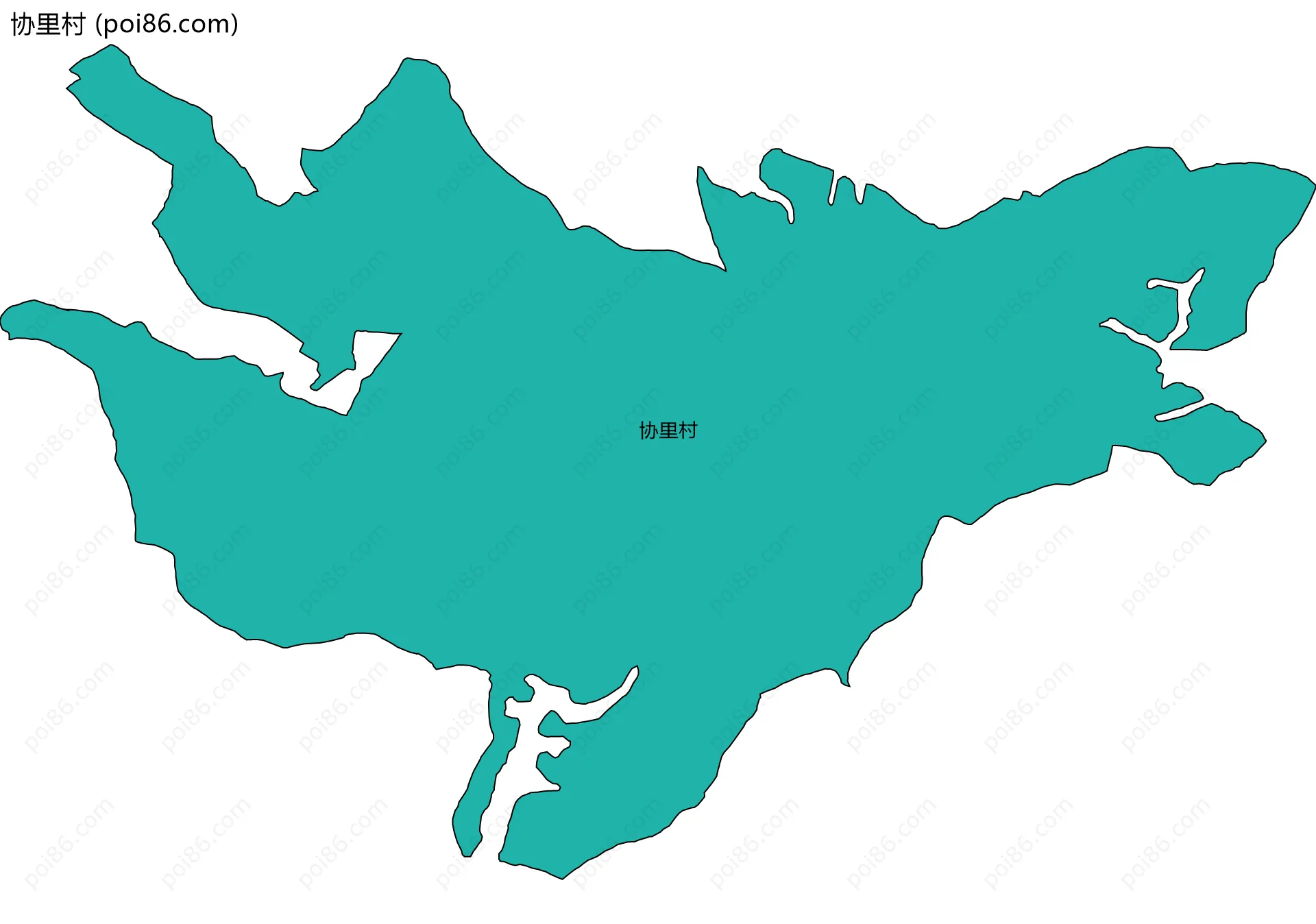 协里村边界地图