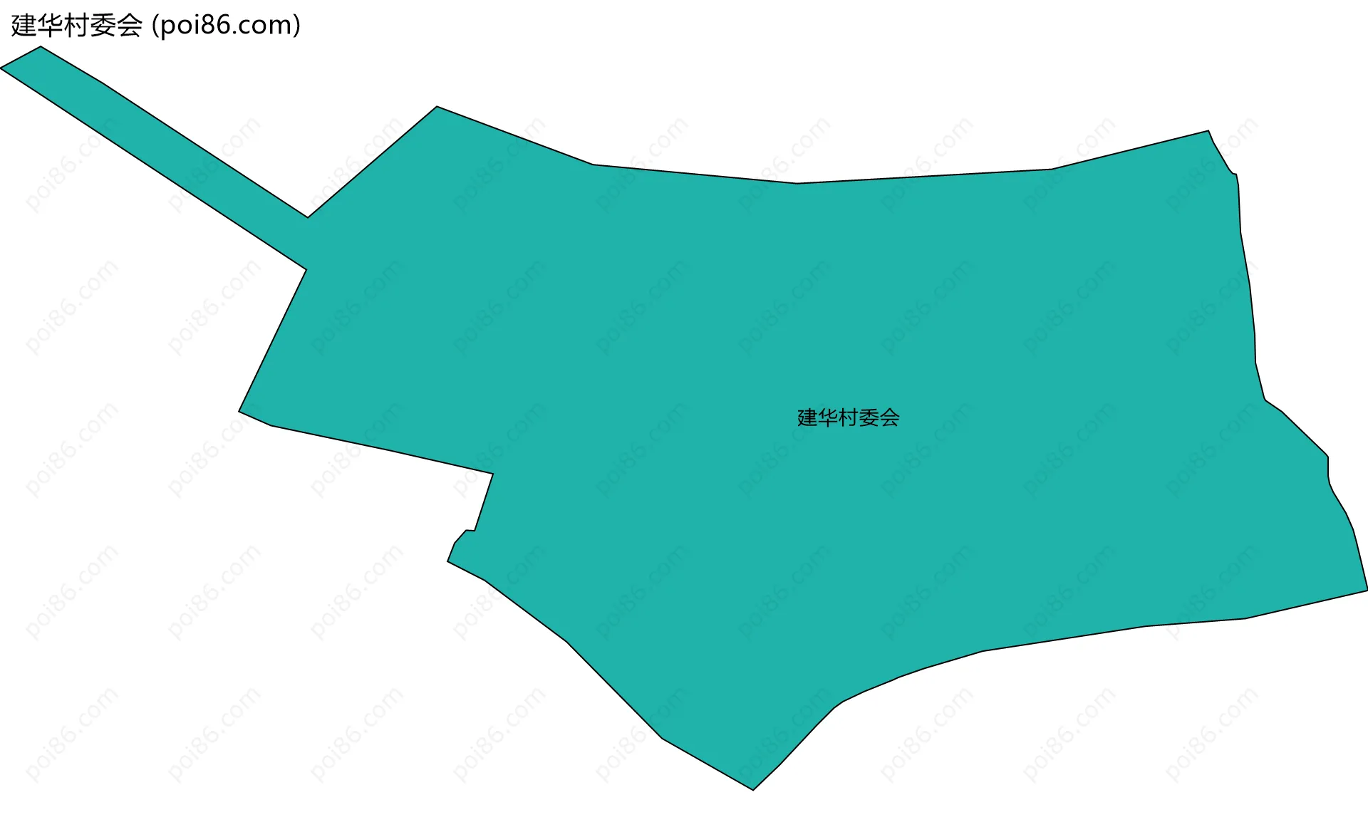 建华村委会边界地图