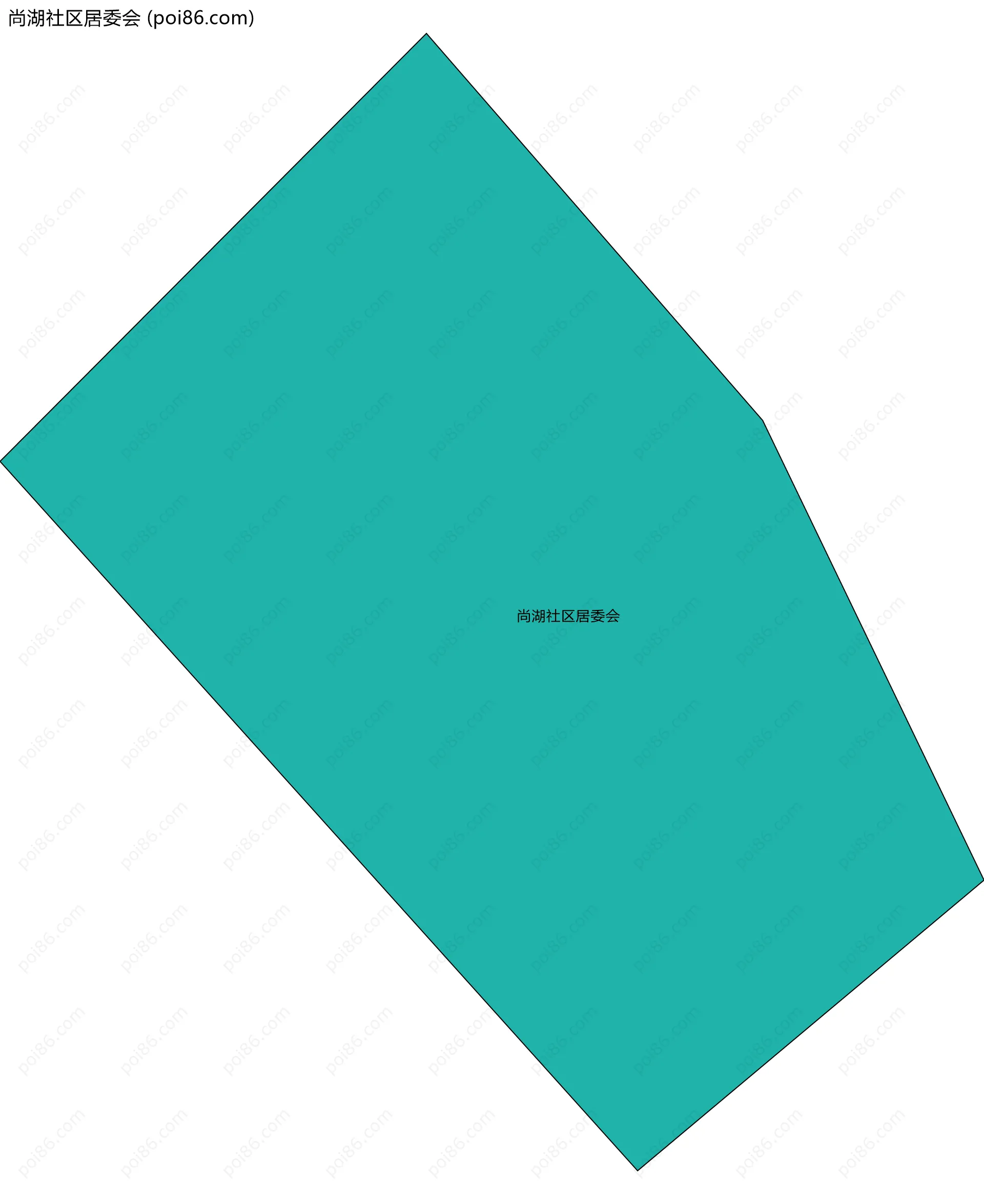 尚湖社区居委会边界地图