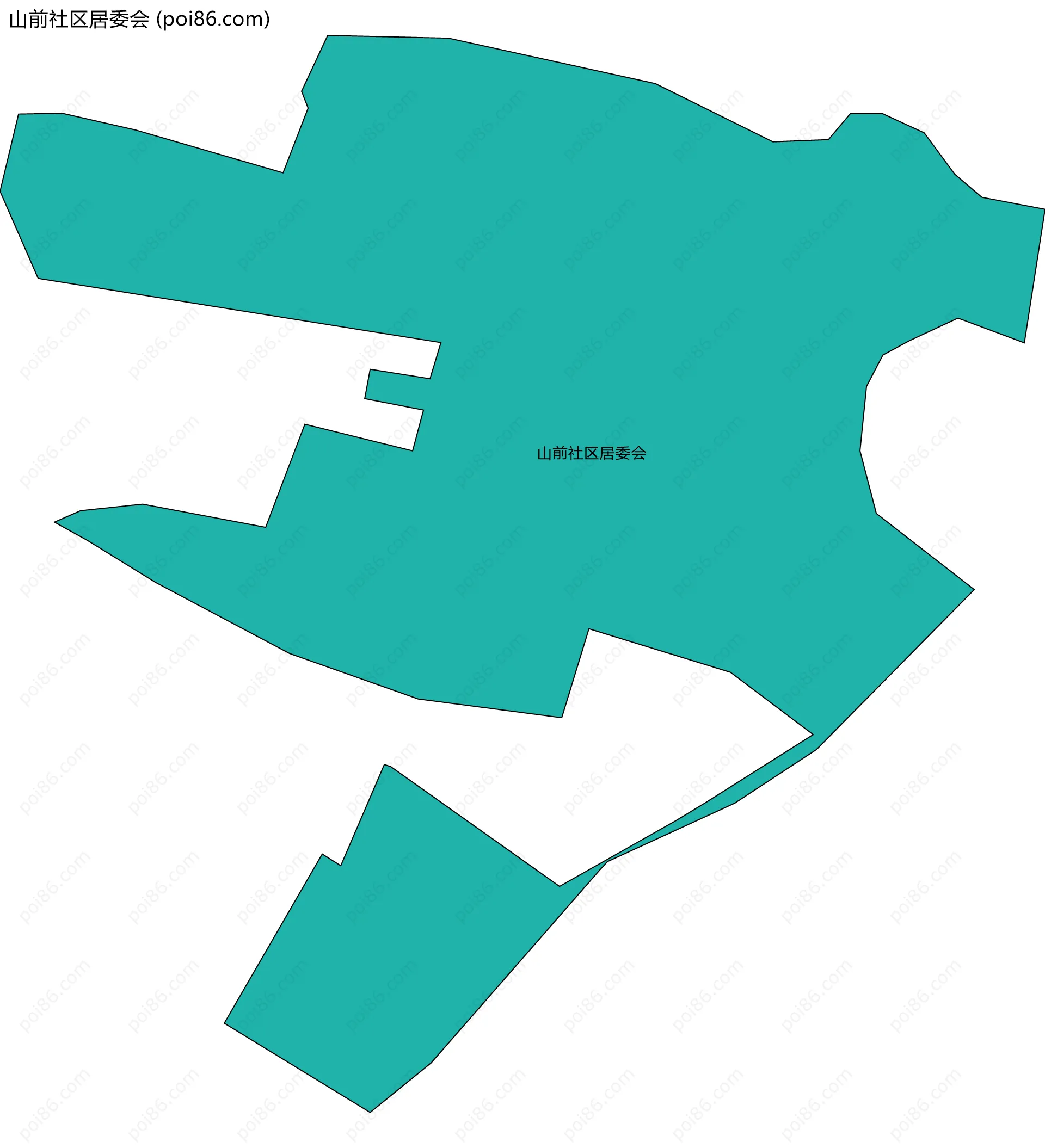 山前社区居委会边界地图